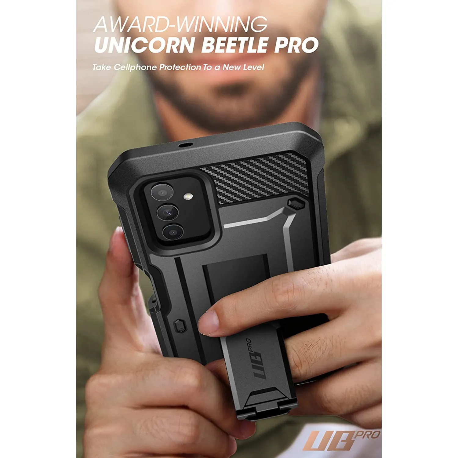 Hot Deal Galaxy A13 Unicorn Beetle Pro Rugged Holster Case-Black  Ends Soon!