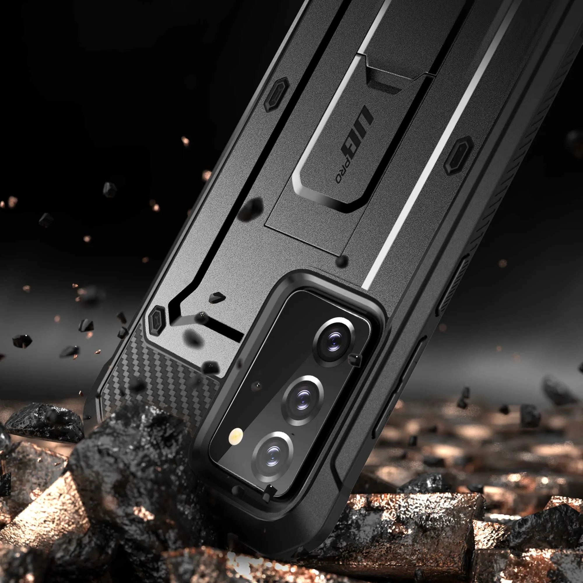 Hot Deal Galaxy Note20 Unicorn Beetle PRO Rugged Holster Case-Black  Limited Stock!