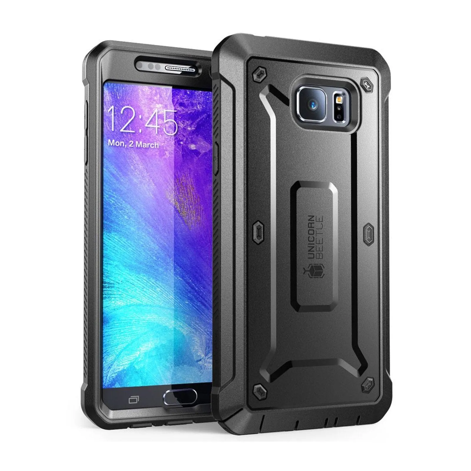 Hot Deal Galaxy Note5 Unicorn Beetle Pro Full Body Rugged Holster Case with Screen Protector-Black  Today Only!