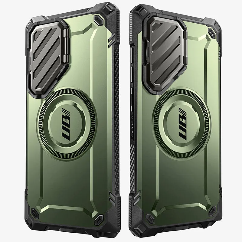 Hot Deal Galaxy S24 Ultra Unicorn Beetle MAG XT Bumper Case -Dark Green  Last Chance!
