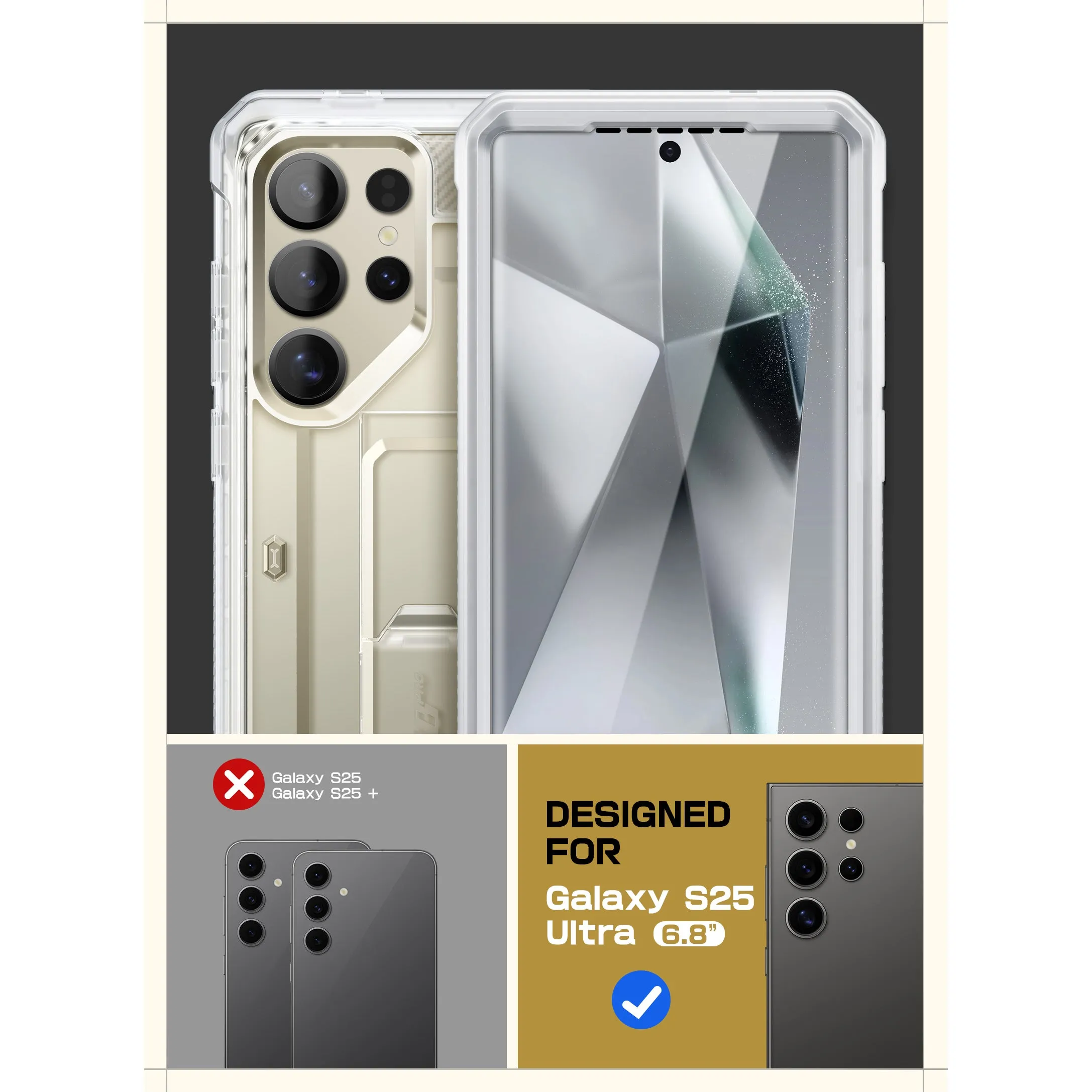 Hot Deal Galaxy S25 Ultra Unicorn Beetle PRO Rugged Case-Clear  Stylish & Comfortable