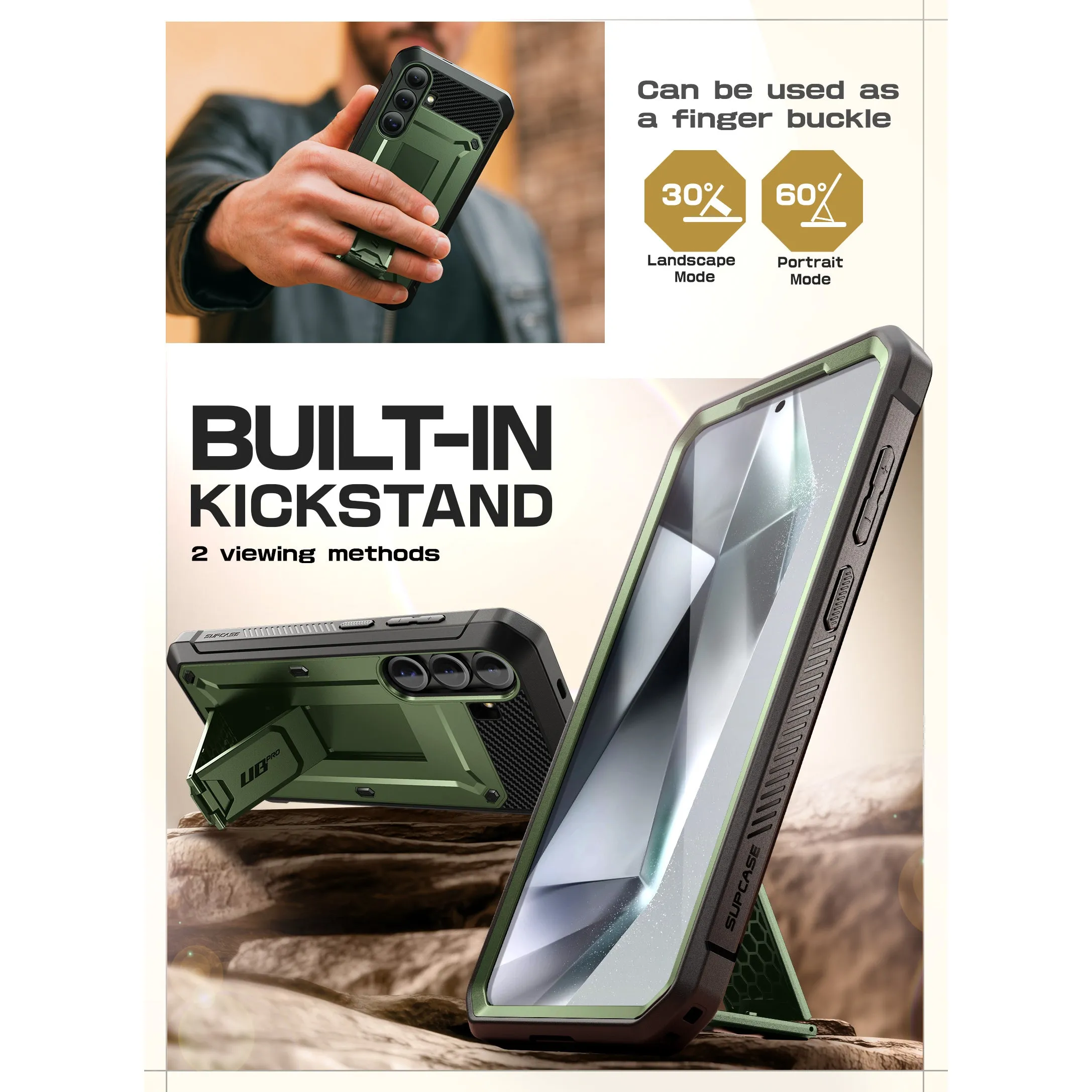 Hot Deal Galaxy S25 Unicorn Beetle PRO Rugged Case-Dark Green  Last Few Pieces!