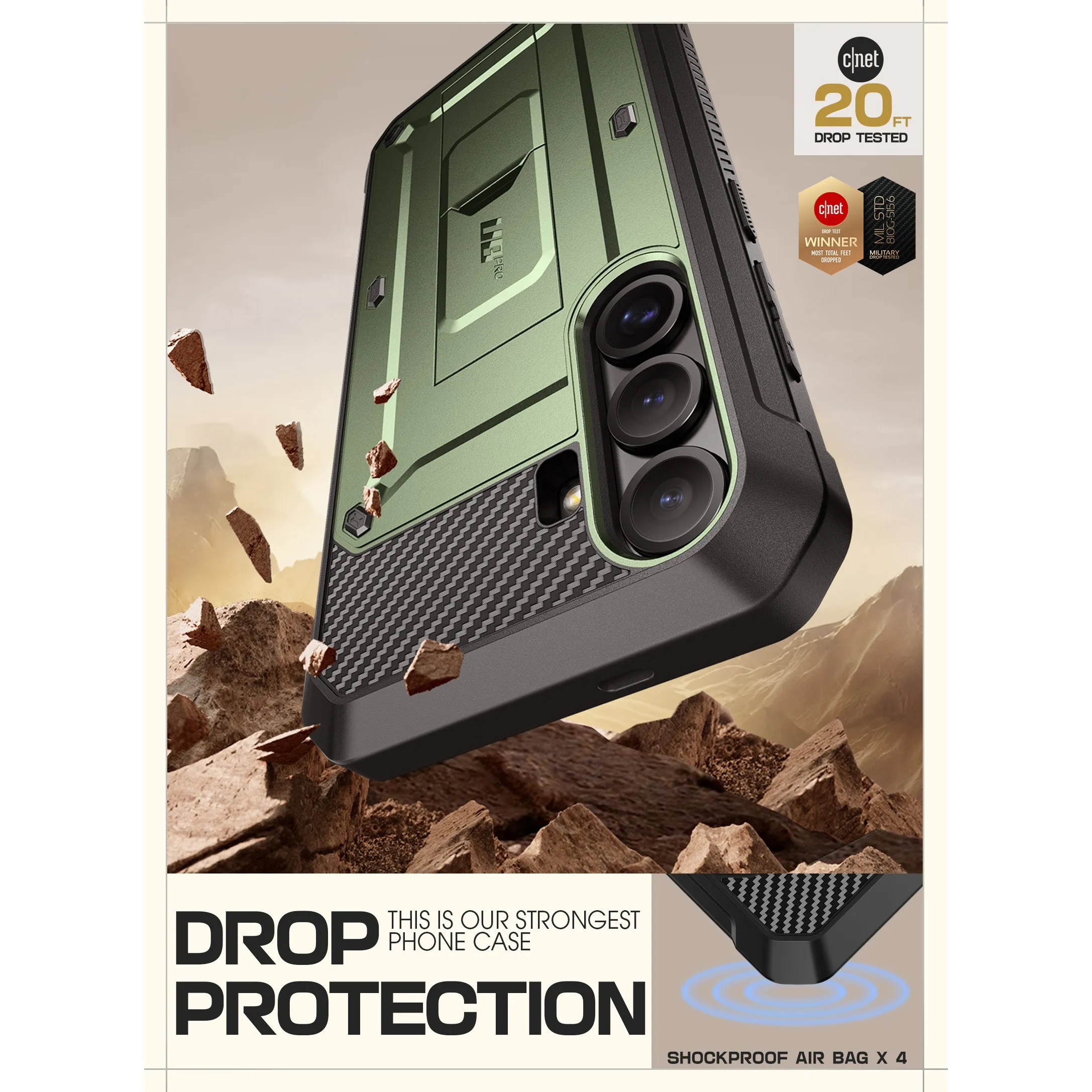 Hot Deal Galaxy S25 Unicorn Beetle PRO Rugged Case-Dark Green  Last Few Pieces!