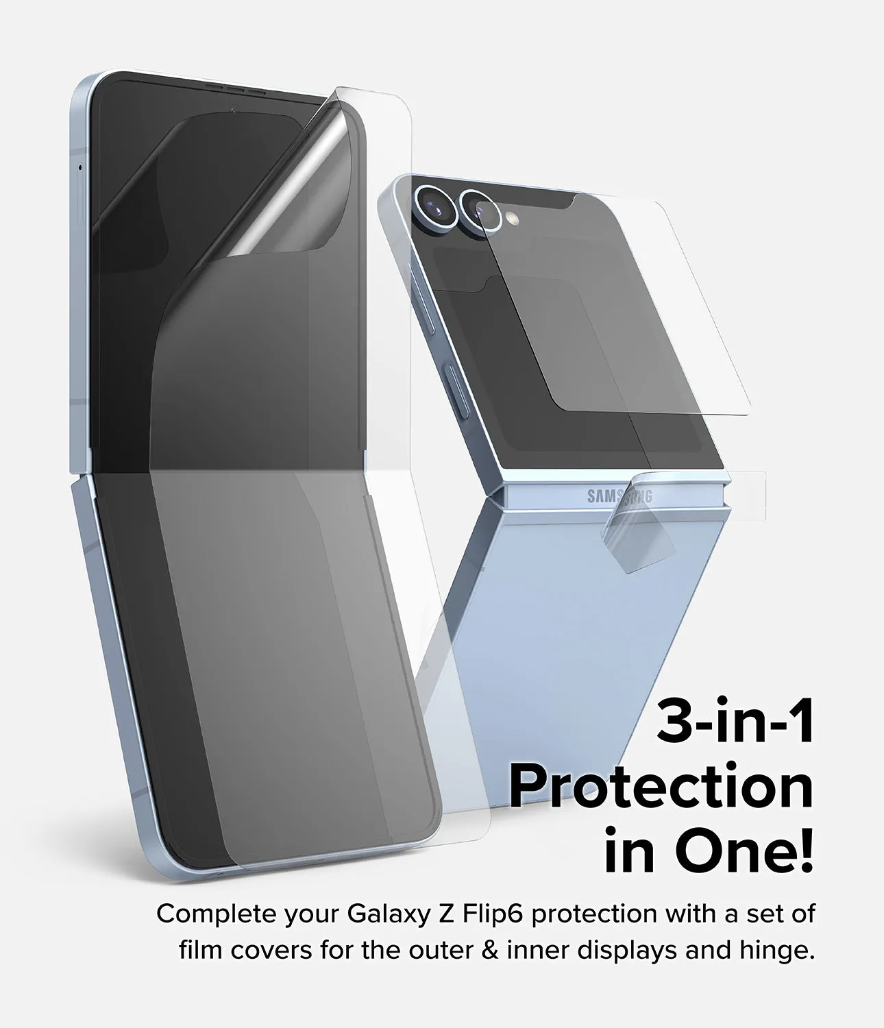 Hot Deal Galaxy Z Flip 6 | 3-in-1 Protector  Dont Miss Out!
