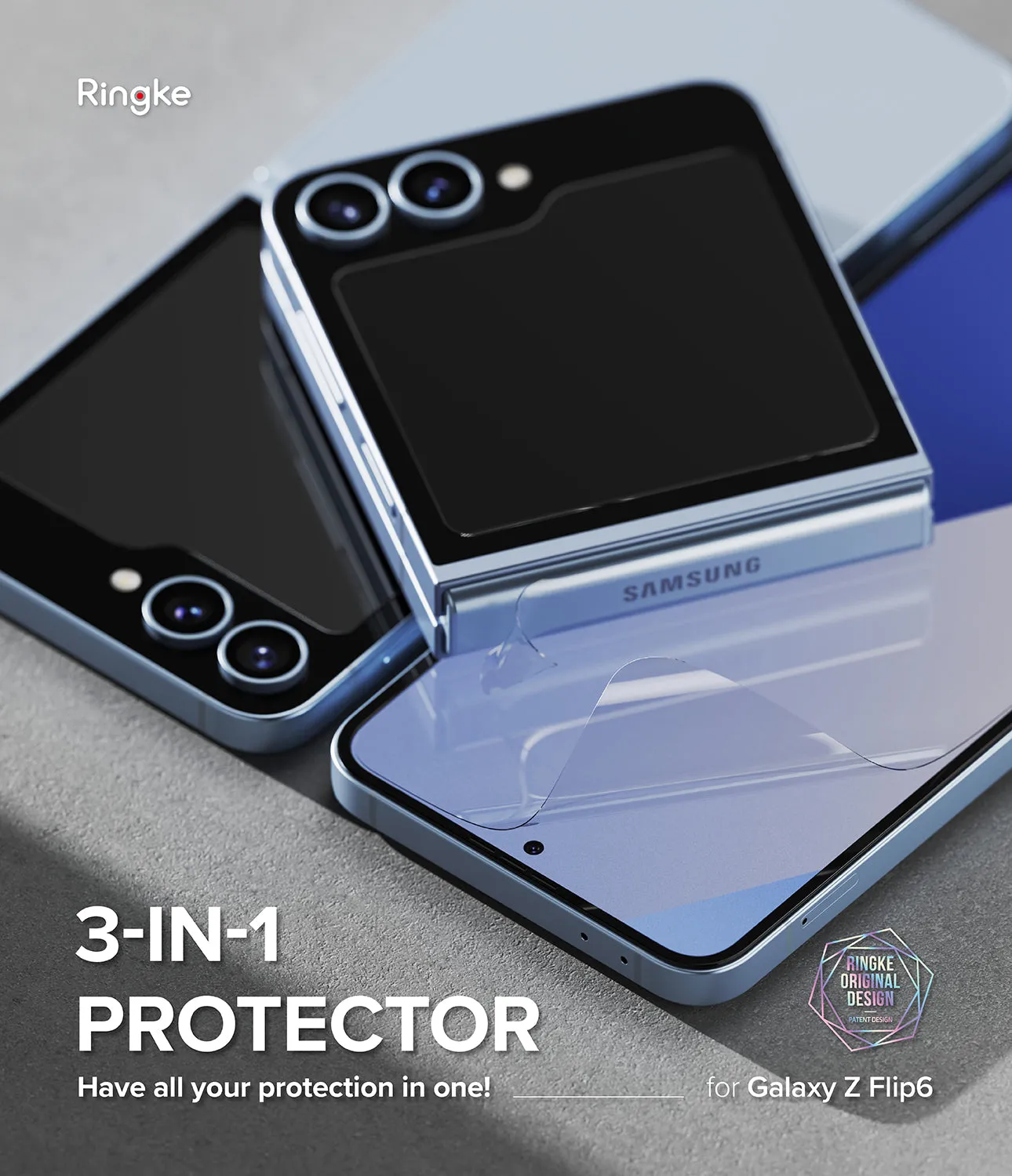 Hot Deal Galaxy Z Flip 6 | 3-in-1 Protector  Dont Miss Out!