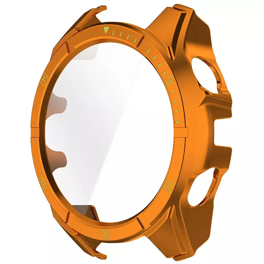 Hot Deal Garmin Fenix 8 - 47mm AMOLED Hard Case with Glass (Orange/Green)  Last Few Pieces!