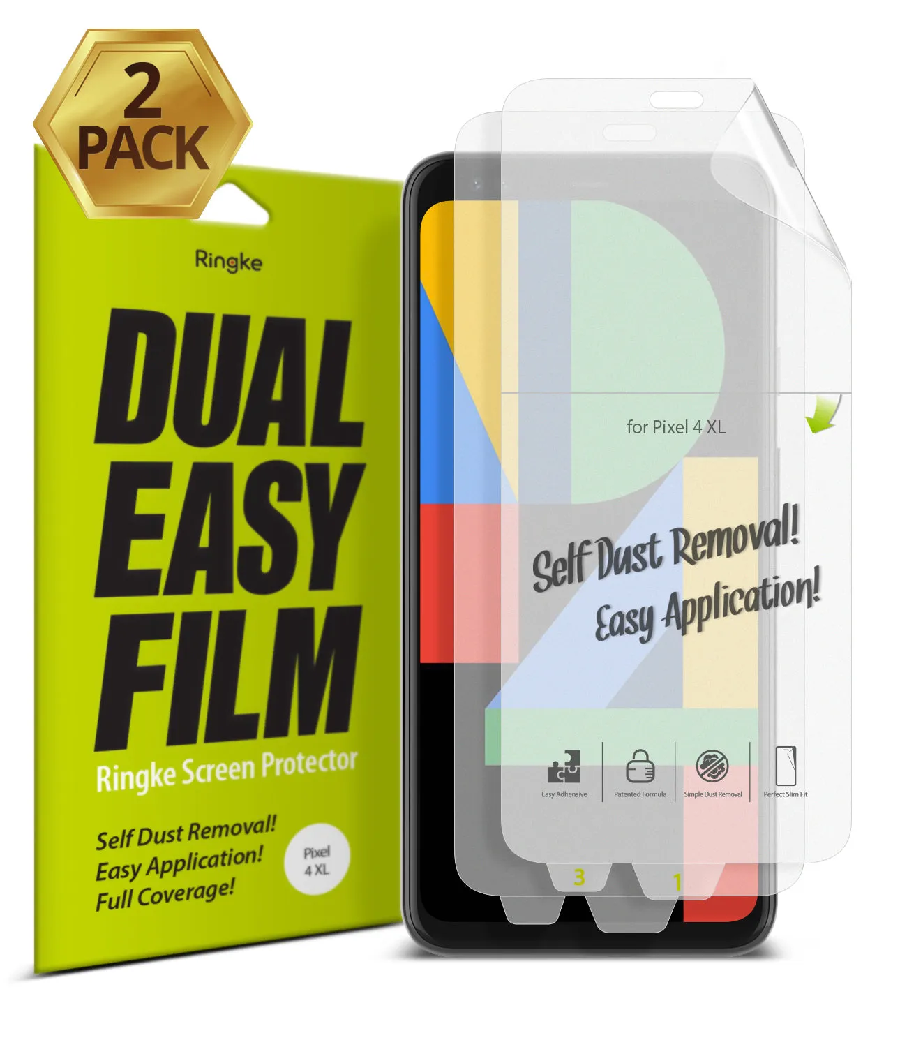Hot Deal Google Pixel 4 XL Screen Protector | Dual Easy Film  Limited Availability!