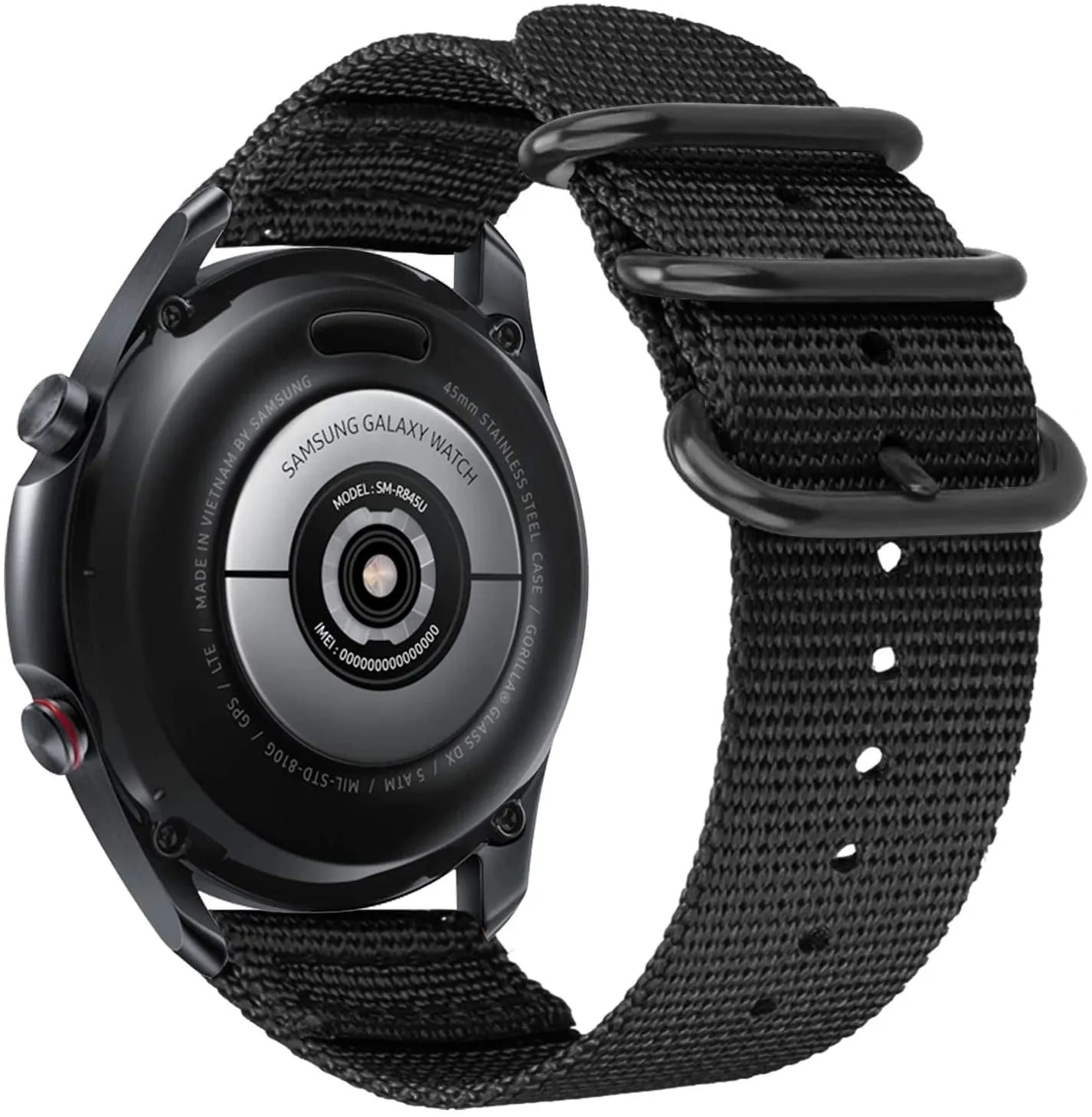 Hot Deal Huawei Watch 3 (Pro) Nylon Strap with Buckle (Black)  Limited Stock!