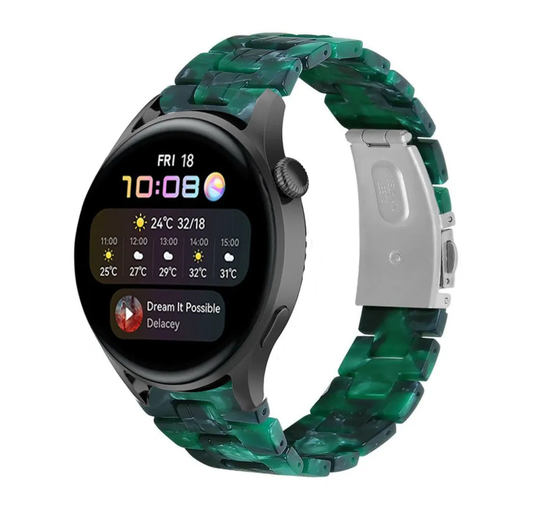 Hot Deal Huawei Watch 3 (Pro) Resin Strap (Green)  Limited Availability!