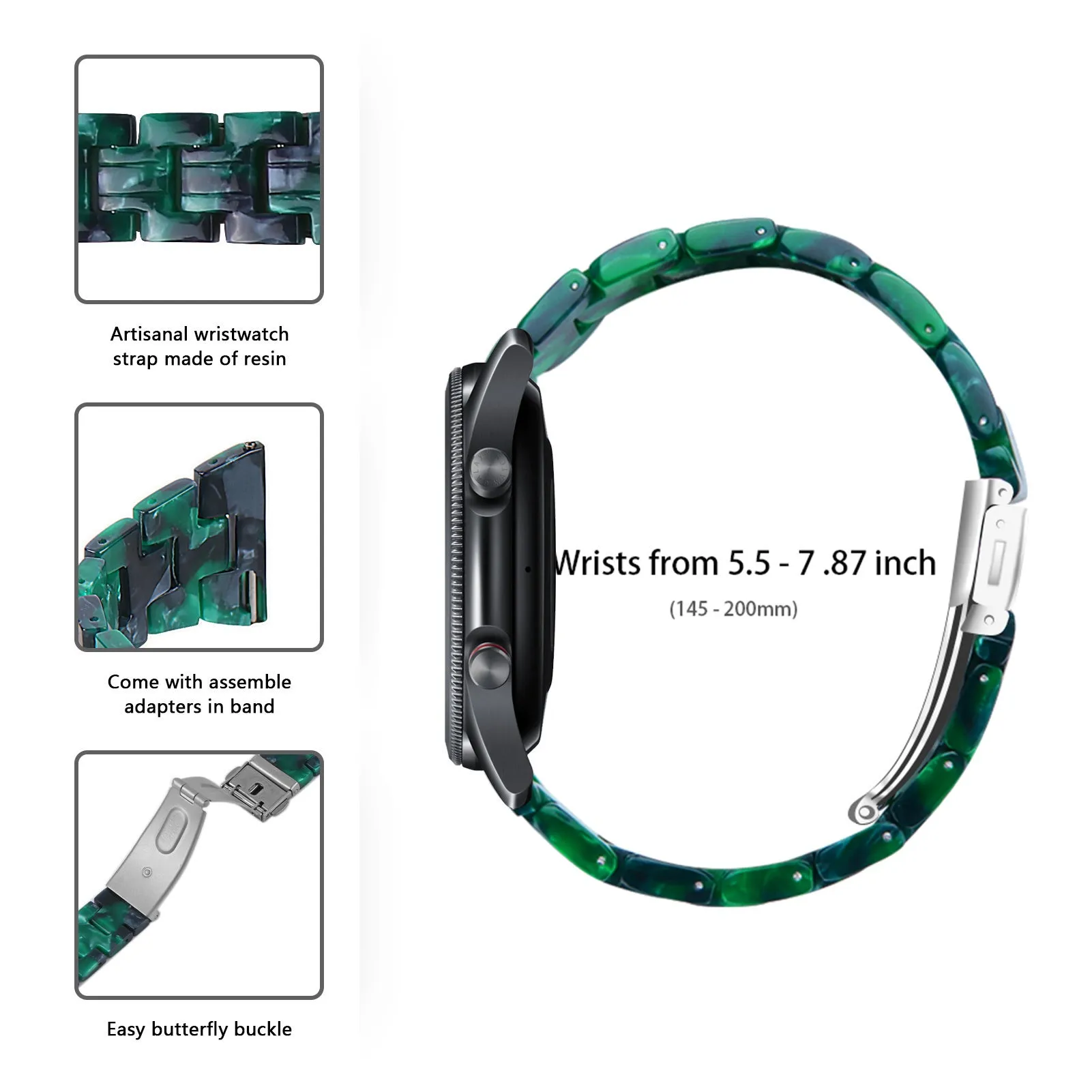 Hot Deal Huawei Watch 3 (Pro) Resin Strap (Green)  Limited Availability!