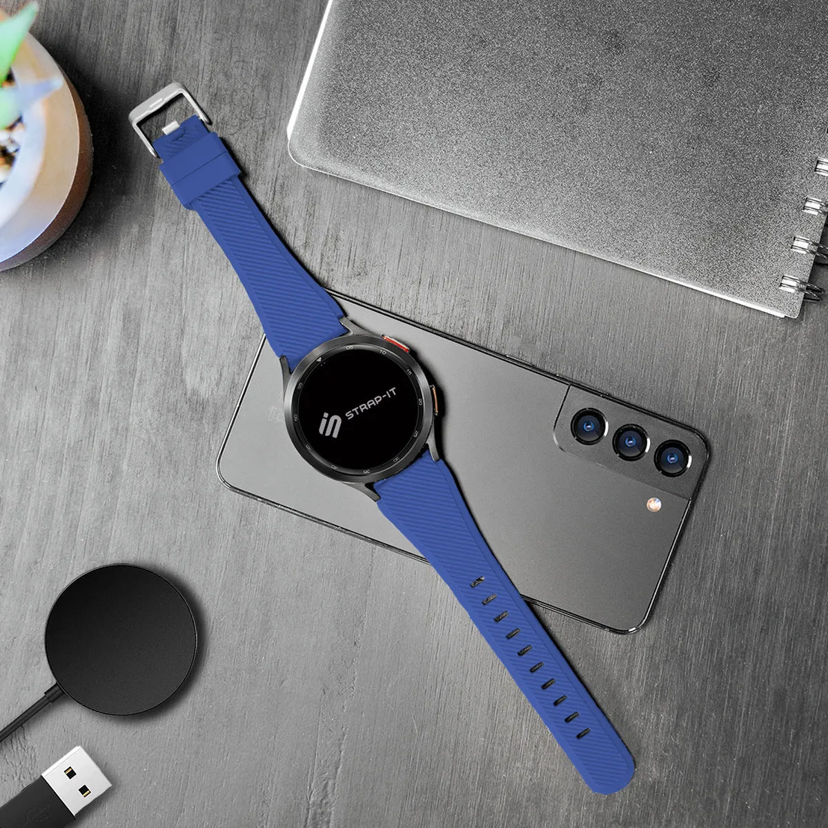 Hot Deal Huawei Watch 3 (Pro) Silicone Strap with Buckle (Blue)  Last Few Pieces!