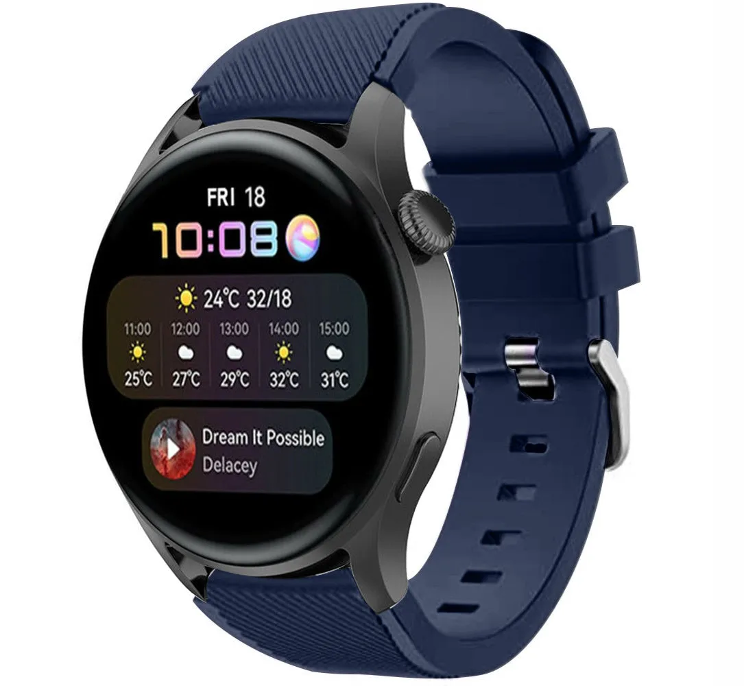 Hot Deal Huawei Watch 3 (Pro) Silicone Strap with Buckle (Dark Blue)  Last Few Pieces!