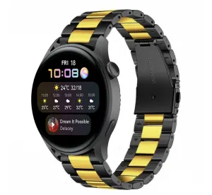 Hot Deal Huawei Watch 3 (Pro) Steel Strap (Black/Gold)  Limited Availability!