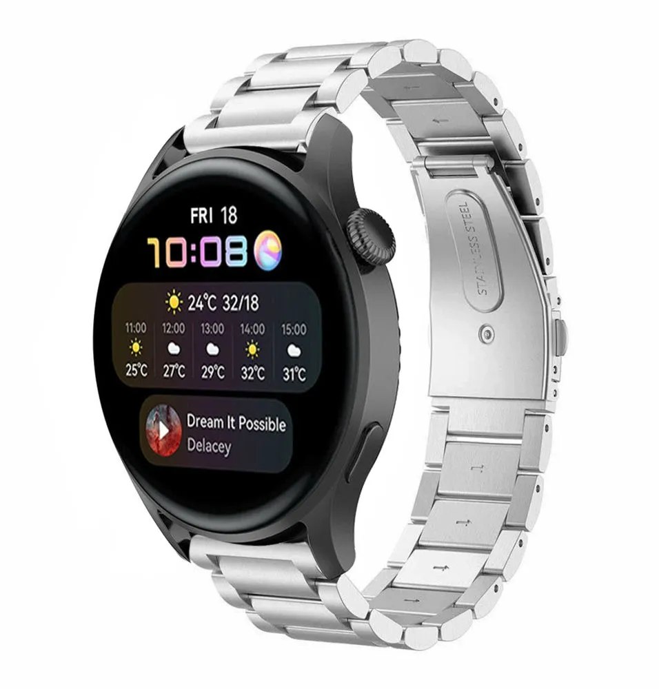 Hot Deal Huawei Watch 3/3 Pro Steel Strap (Silver)  Ends Soon!