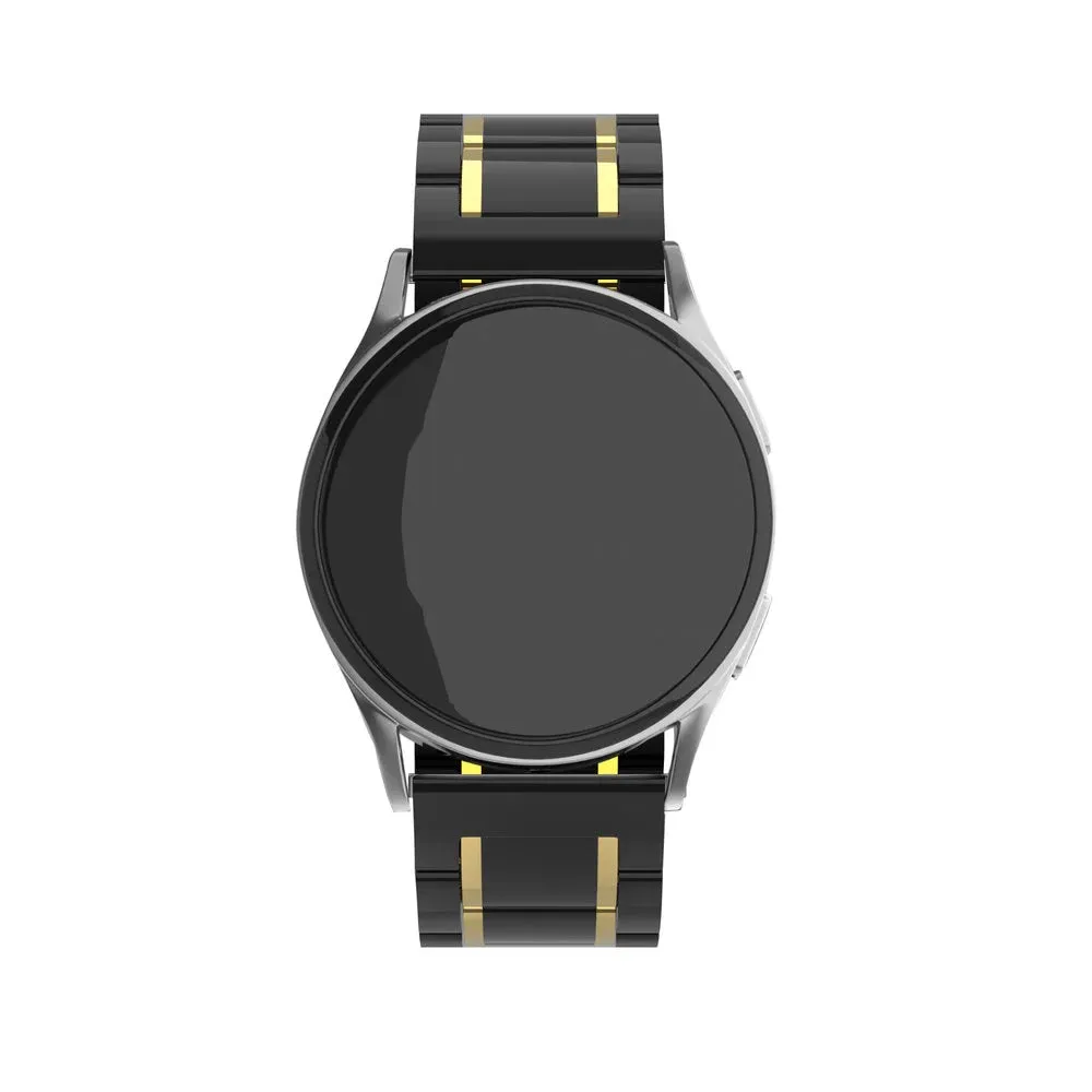 Hot Deal Huawei Watch 5 - 42mm Ceramic Link Strap (Black/Gold)  Dont Miss Out!