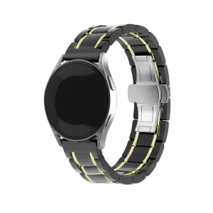 Hot Deal Huawei Watch 5 - 42mm Ceramic Link Strap (Black/Gold)  Dont Miss Out!