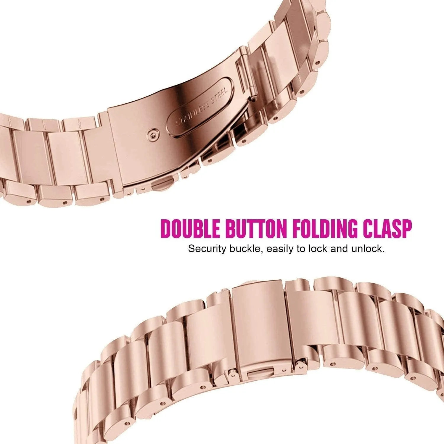 Hot Deal Huawei Watch 5 - 42mm Steel Strap (Rosegold)  Limited Availability!