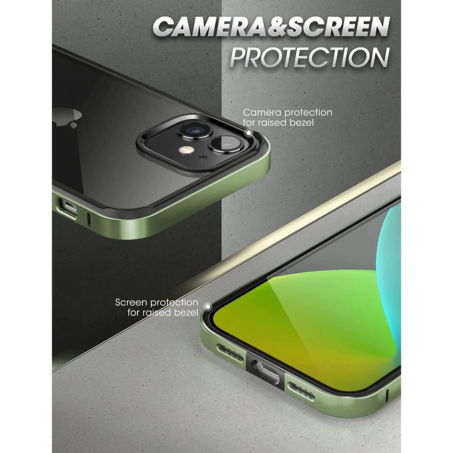 Hot Deal iPhone 11 6.1 inch Unicorn Beetle Edge Clear Bumper Case-Dark Green  Stylish & Comfortable