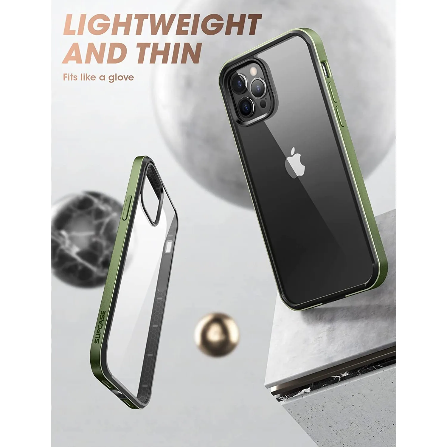 Hot Deal iPhone 11 6.1 inch Unicorn Beetle Edge Clear Bumper Case-Dark Green  Stylish & Comfortable