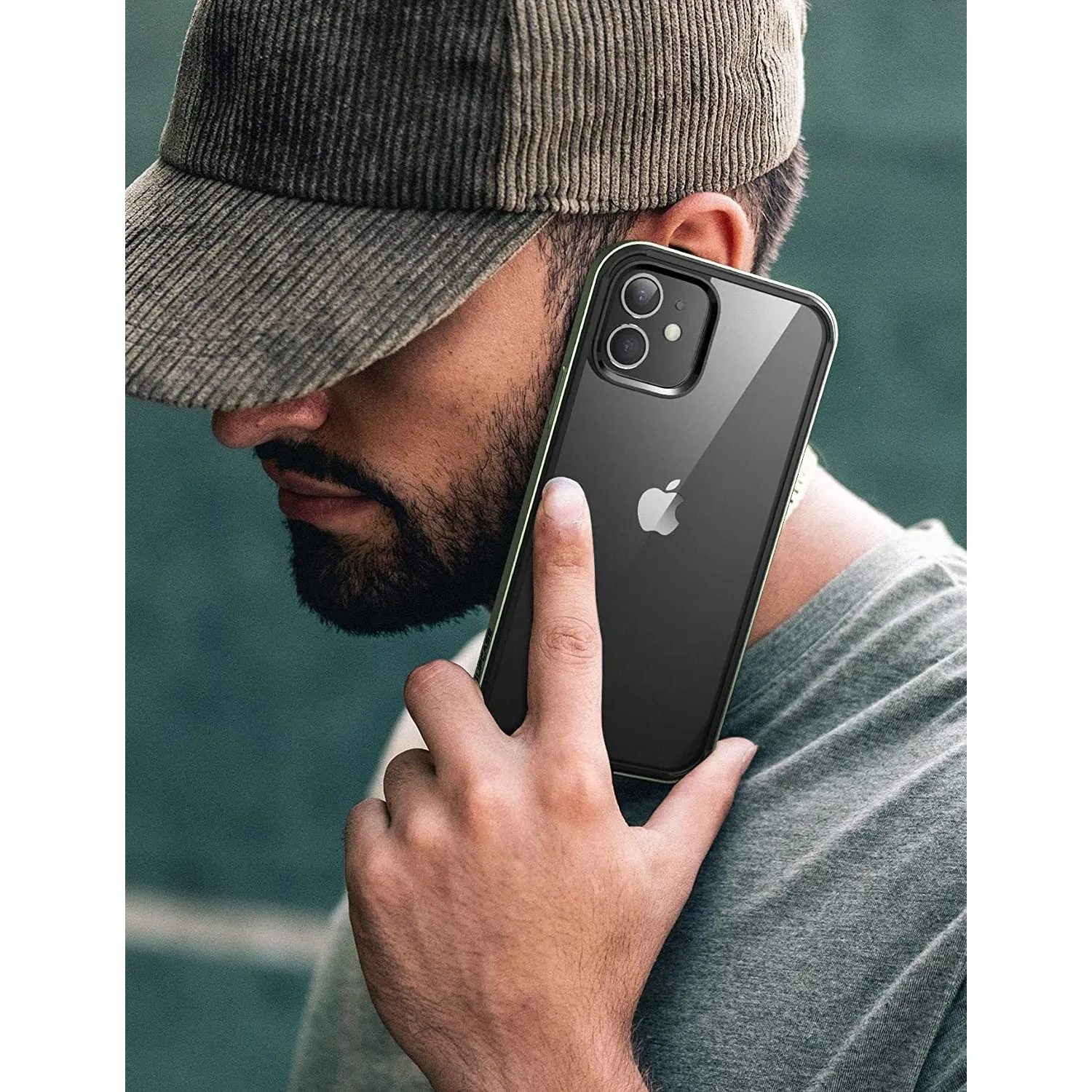 Hot Deal iPhone 11 6.1 inch Unicorn Beetle Edge Clear Bumper Case-Dark Green  Stylish & Comfortable