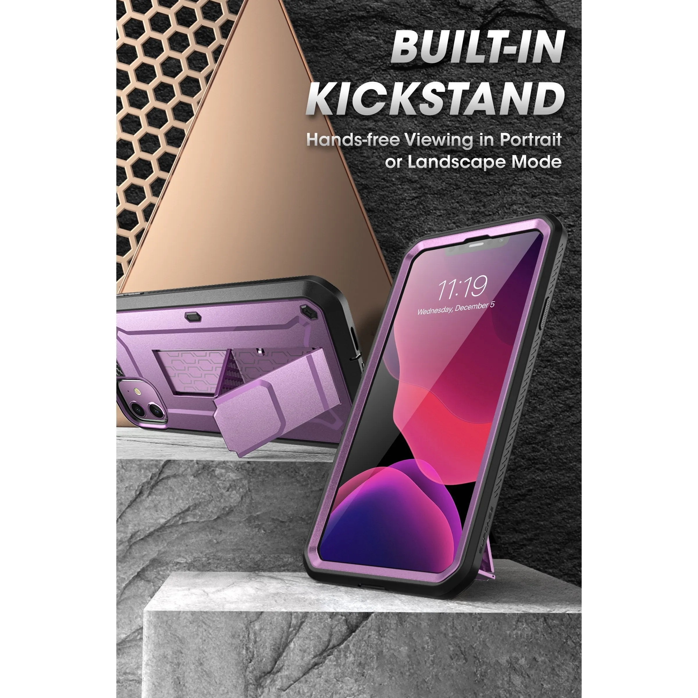 Hot Deal iPhone 11 6.1 inch Unicorn Beetle Pro Rugged Case-Metallic Purple  Almost Sold Out!