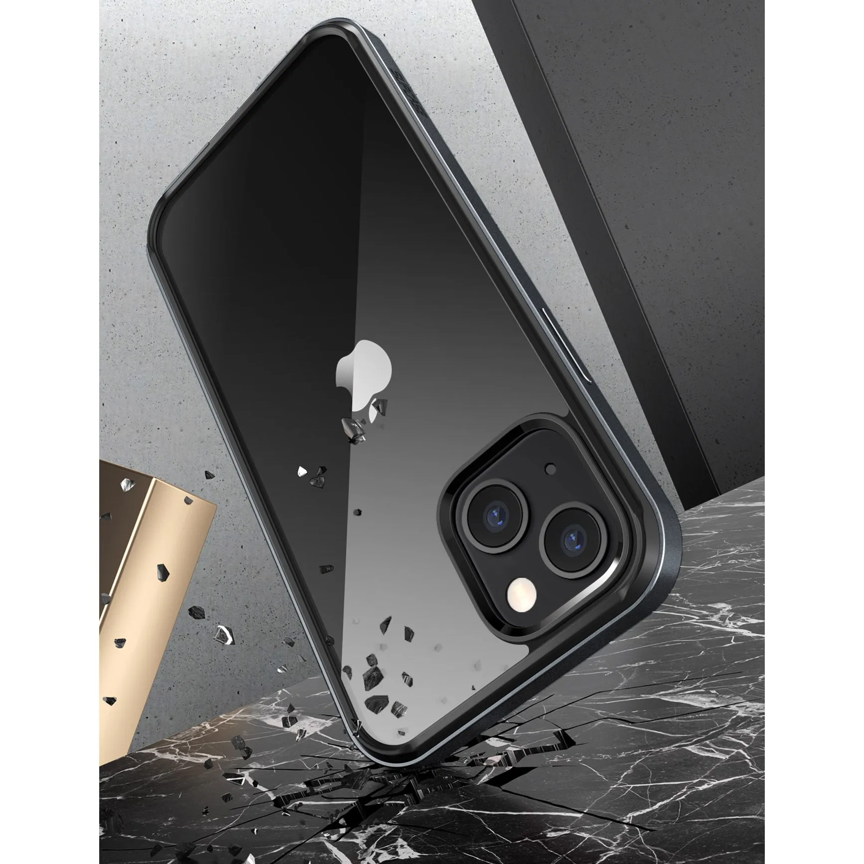 Hot Deal iPhone 13 6.1 inch Unicorn Beetle Edge Clear Bumper Case-Black  Almost Gone!