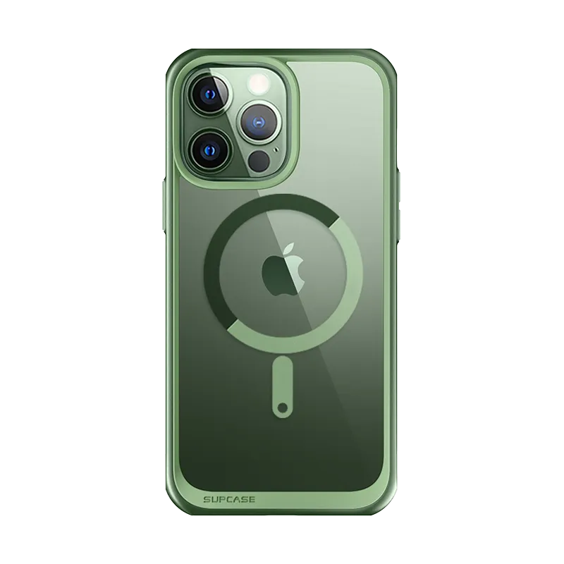 Hot Deal iPhone 13 Pro 6.1 inch Unicorn Beetle MAG Slim Clear MagSafe Case-Green  Last Few Pieces!