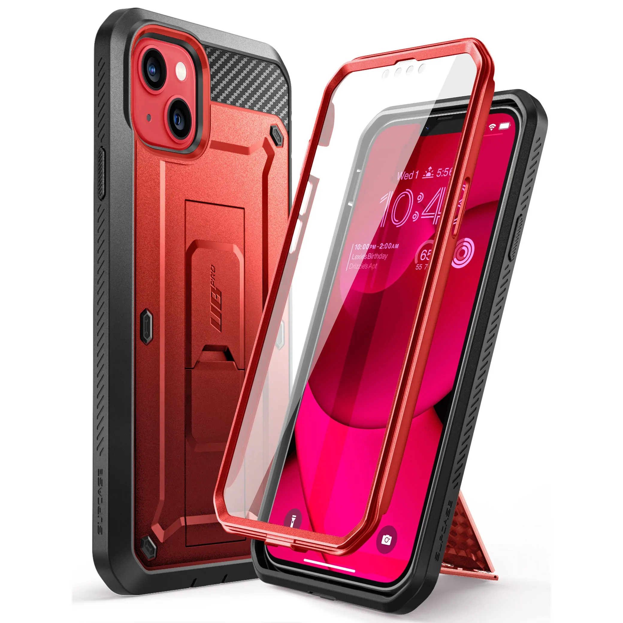 Hot Deal iPhone 14 6.1 inch Unicorn Beetle PRO Rugged Case-Metallic Red  Limited Release!