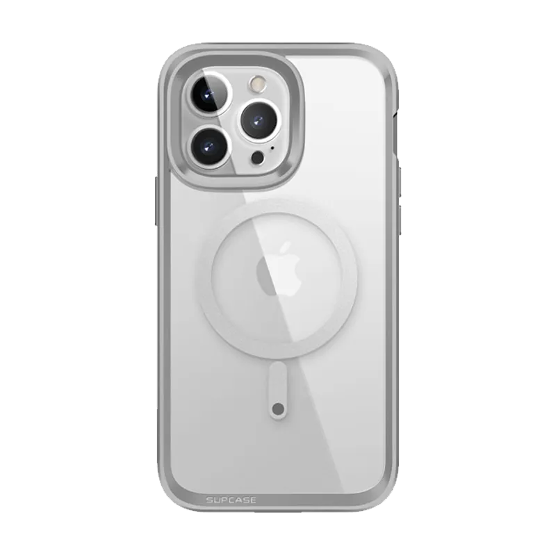 Hot Deal iPhone 14 Pro Max 6.7 inch Unicorn Beetle EDGE MAG with Screen Protector Clear Case-Silver  Limited Release!