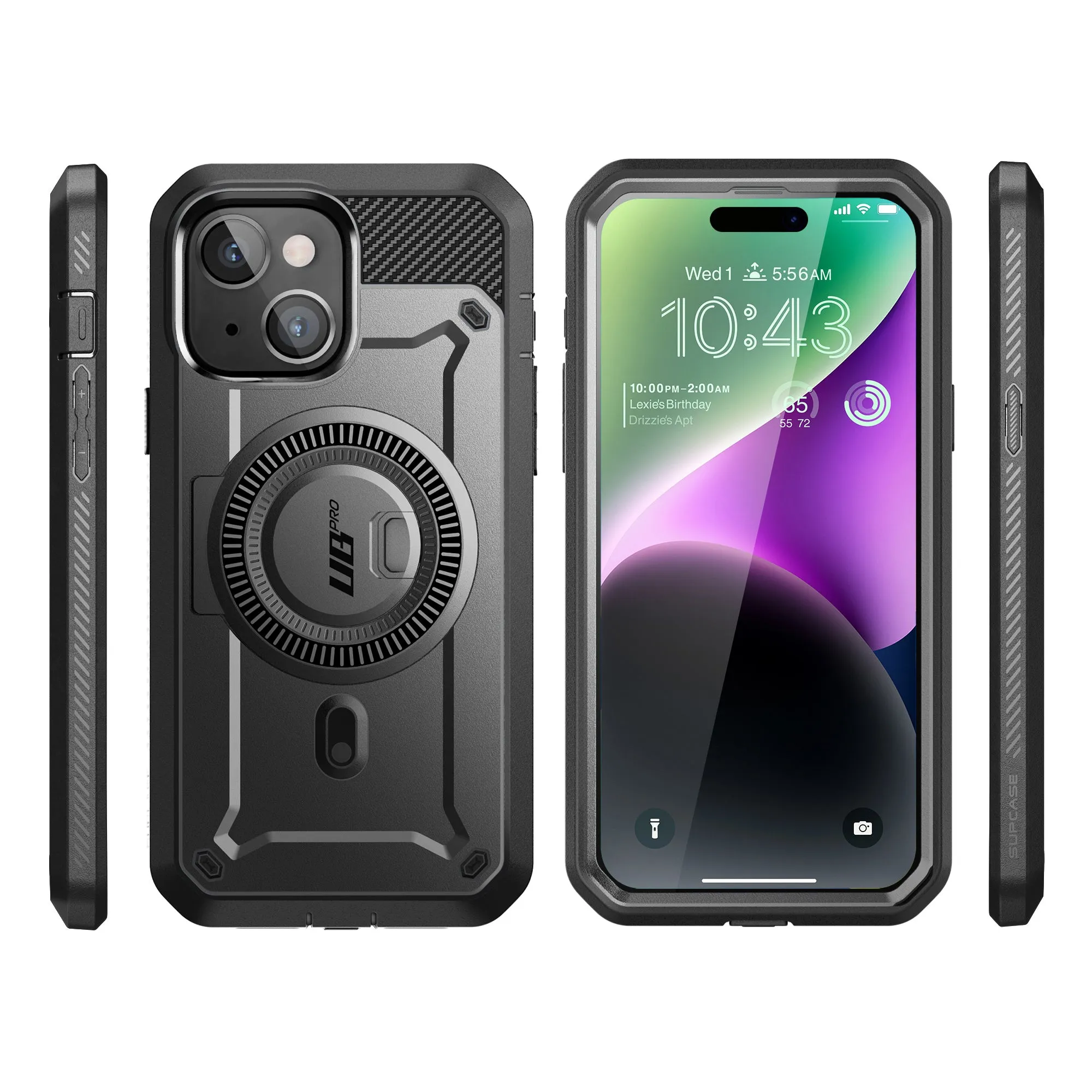 Hot Deal iPhone 15 6.1 inch Unicorn Beetle PRO MAG Rugged Case-Black  Last Chance!