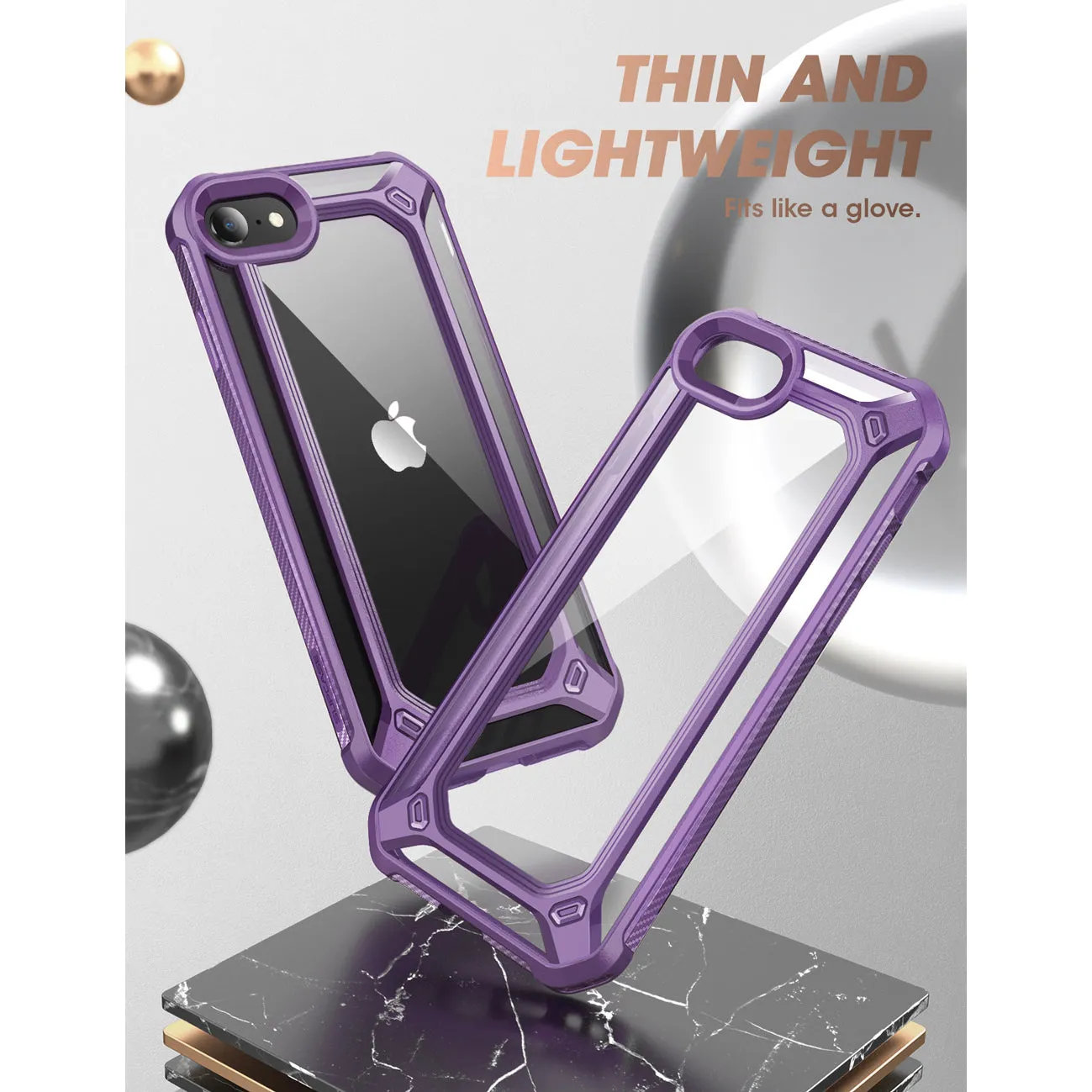 Hot Deal iPhone 7 / 8 Unicorn Beetle Exo Clear Case-Purple  Dont Miss Out!
