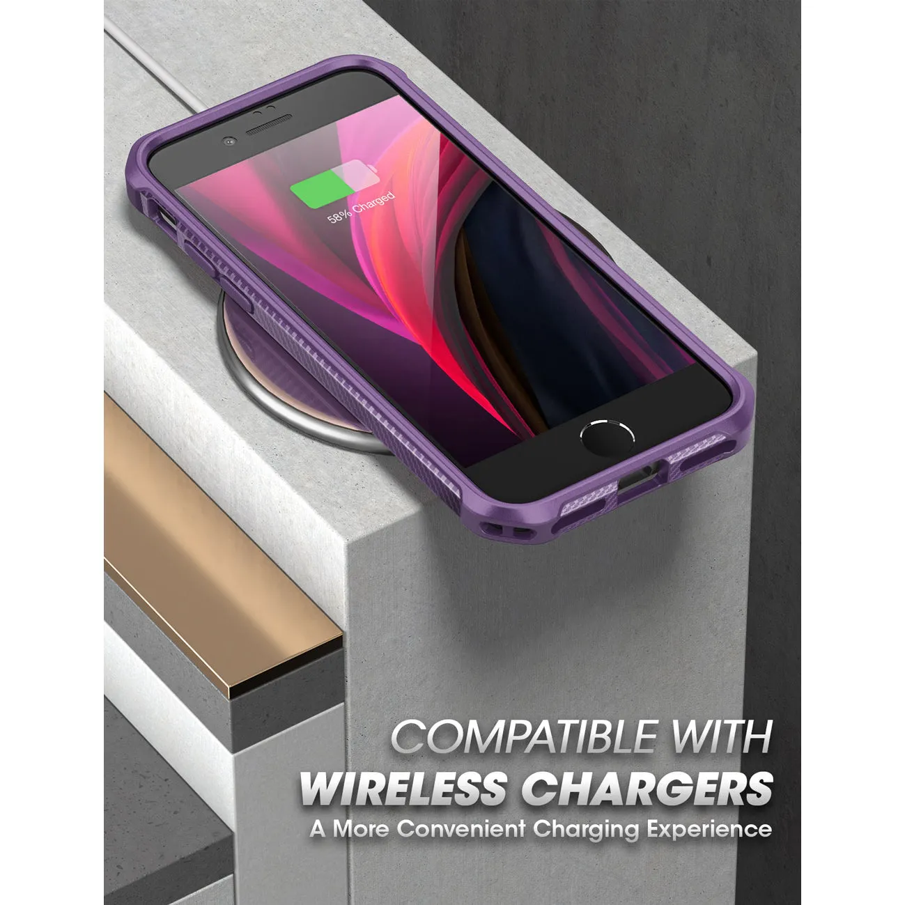 Hot Deal iPhone 7 / 8 Unicorn Beetle Exo Clear Case-Purple  Dont Miss Out!