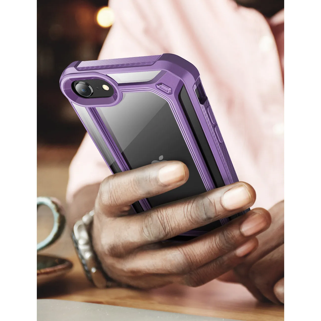 Hot Deal iPhone 7 / 8 Unicorn Beetle Exo Clear Case-Purple  Dont Miss Out!