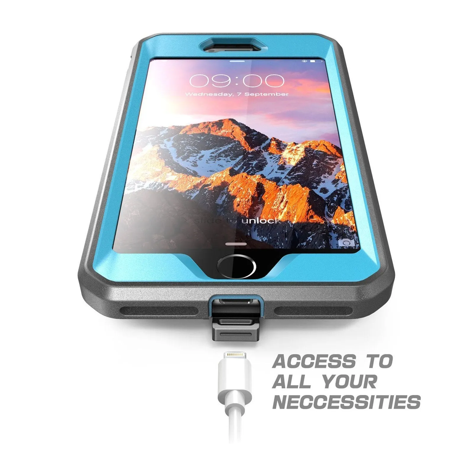Hot Deal iPhone 7 Unicorn Beetle Pro Holster Case-Blue  Almost Gone!