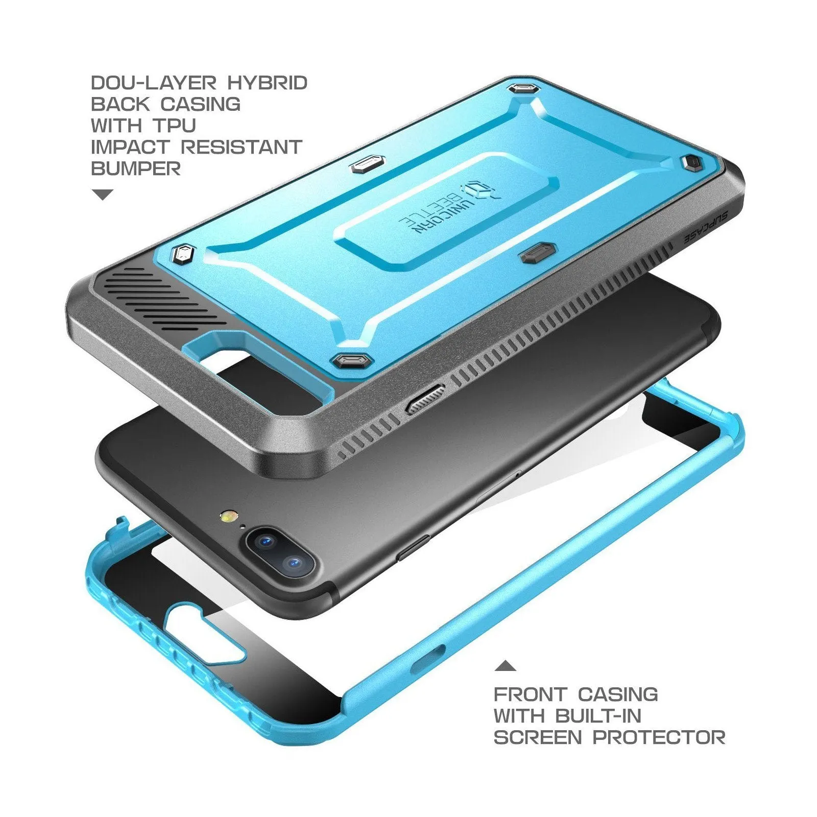 Hot Deal iPhone 7 Unicorn Beetle Pro Holster Case-Blue  Almost Gone!