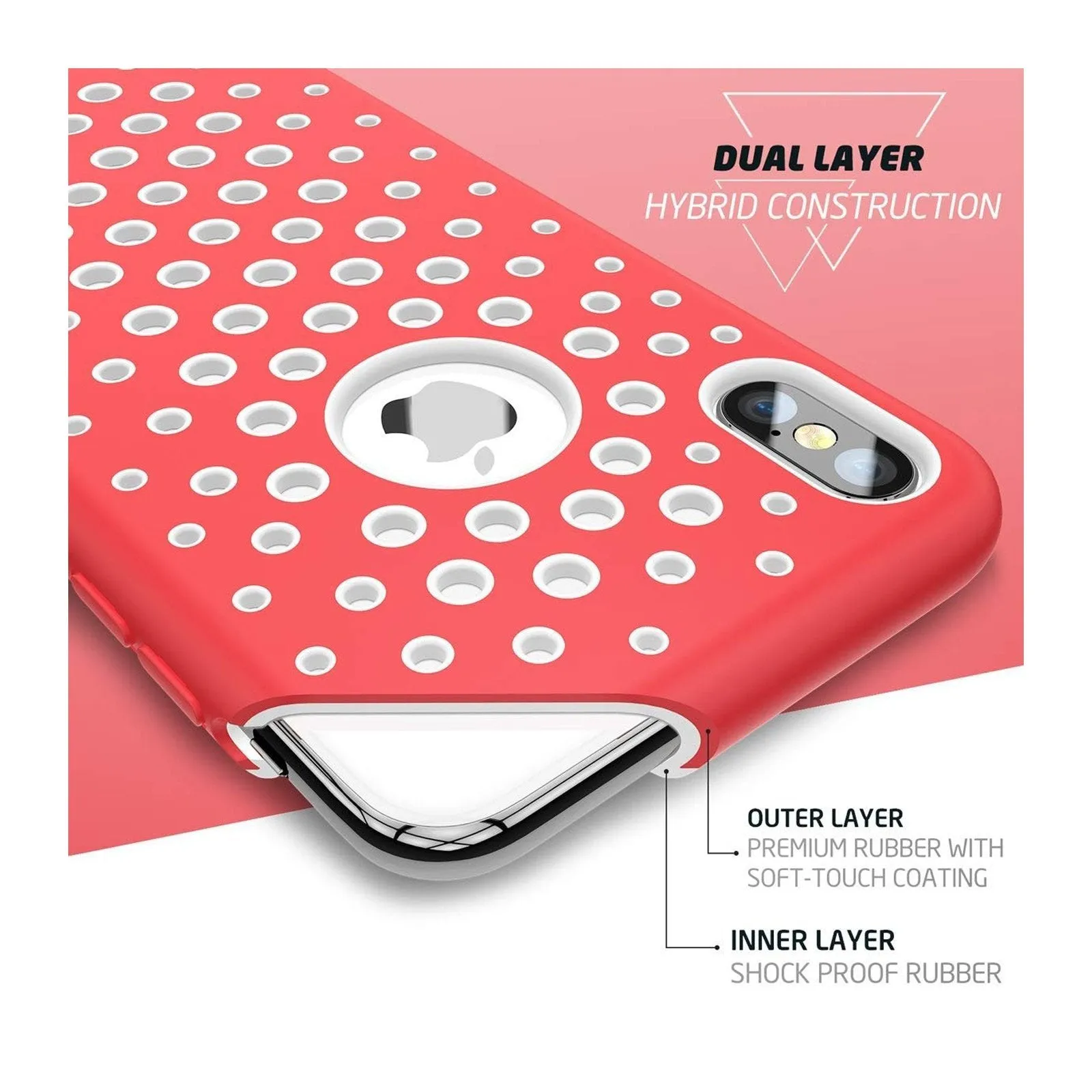 Hot Deal iPhone X / XS Unicorn Beetle Sport Athletic Case-Red  Almost Sold Out!