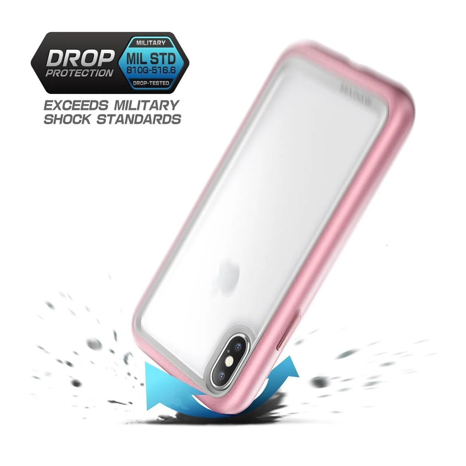 Hot Deal iPhone X / XS Unicorn Beetle Style Slim Clear Case-Rose Gold  Almost Sold Out!