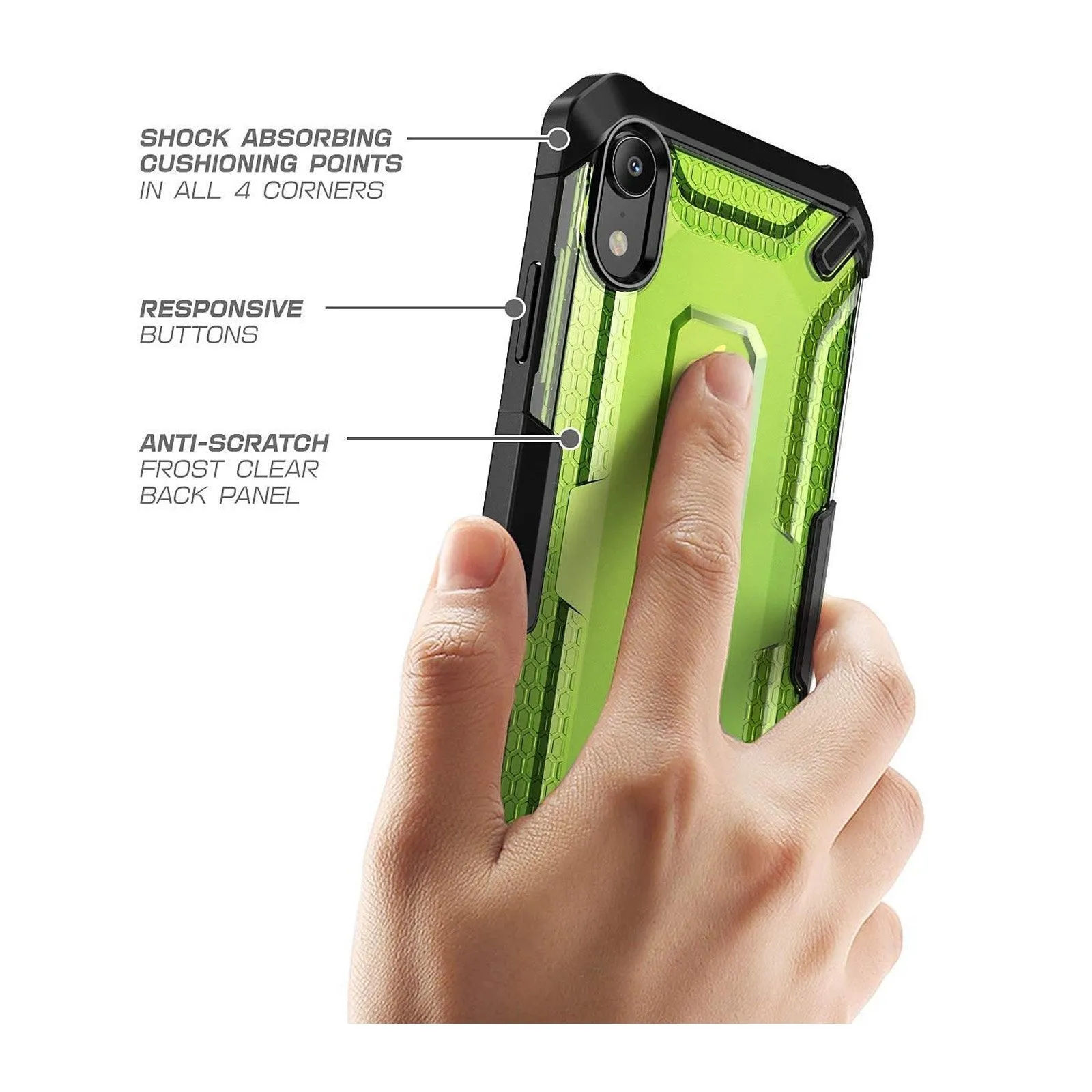 Hot Deal iPhone XR Unicorn Beetle Hybrid Bumper Case-Green  Almost Gone!
