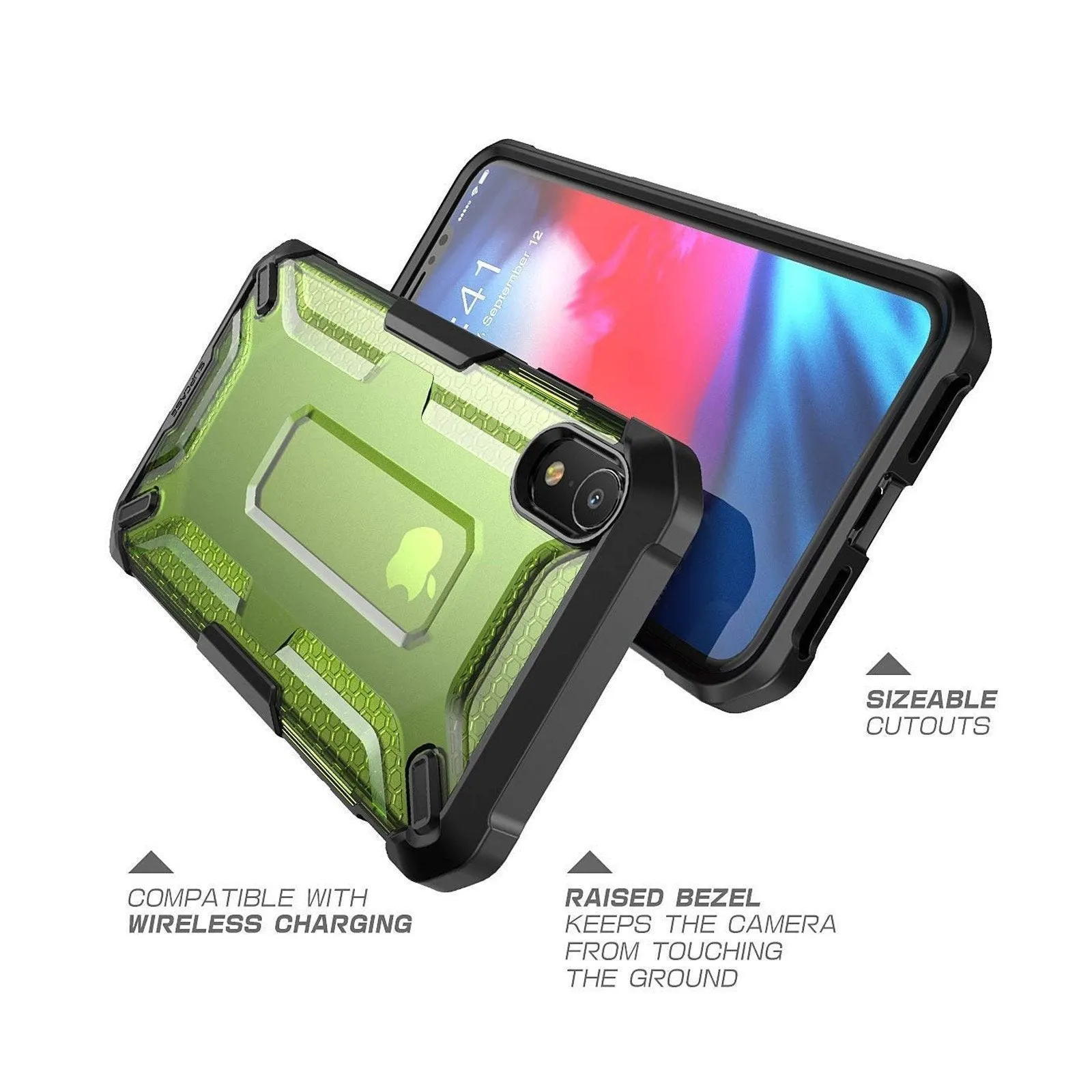 Hot Deal iPhone XR Unicorn Beetle Hybrid Bumper Case-Green  Almost Gone!