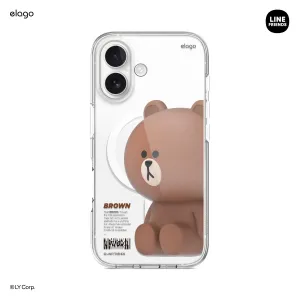 Hot Deal LINE FRIENDS | BROWN & SALLY Figure MagSafe Hybrid Case  Going Fast!