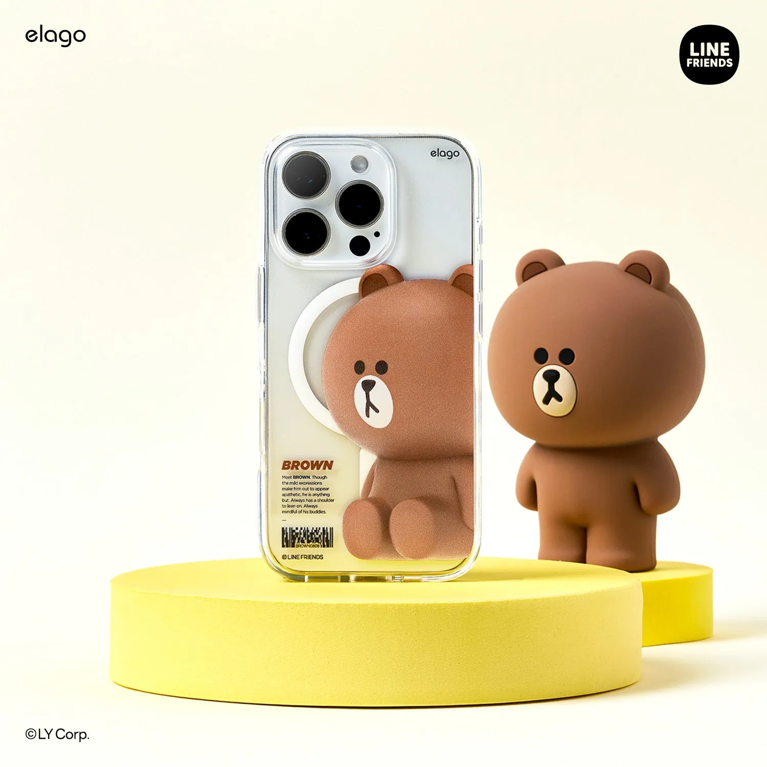 Hot Deal LINE FRIENDS | BROWN & SALLY Figure MagSafe Hybrid Case  Going Fast!