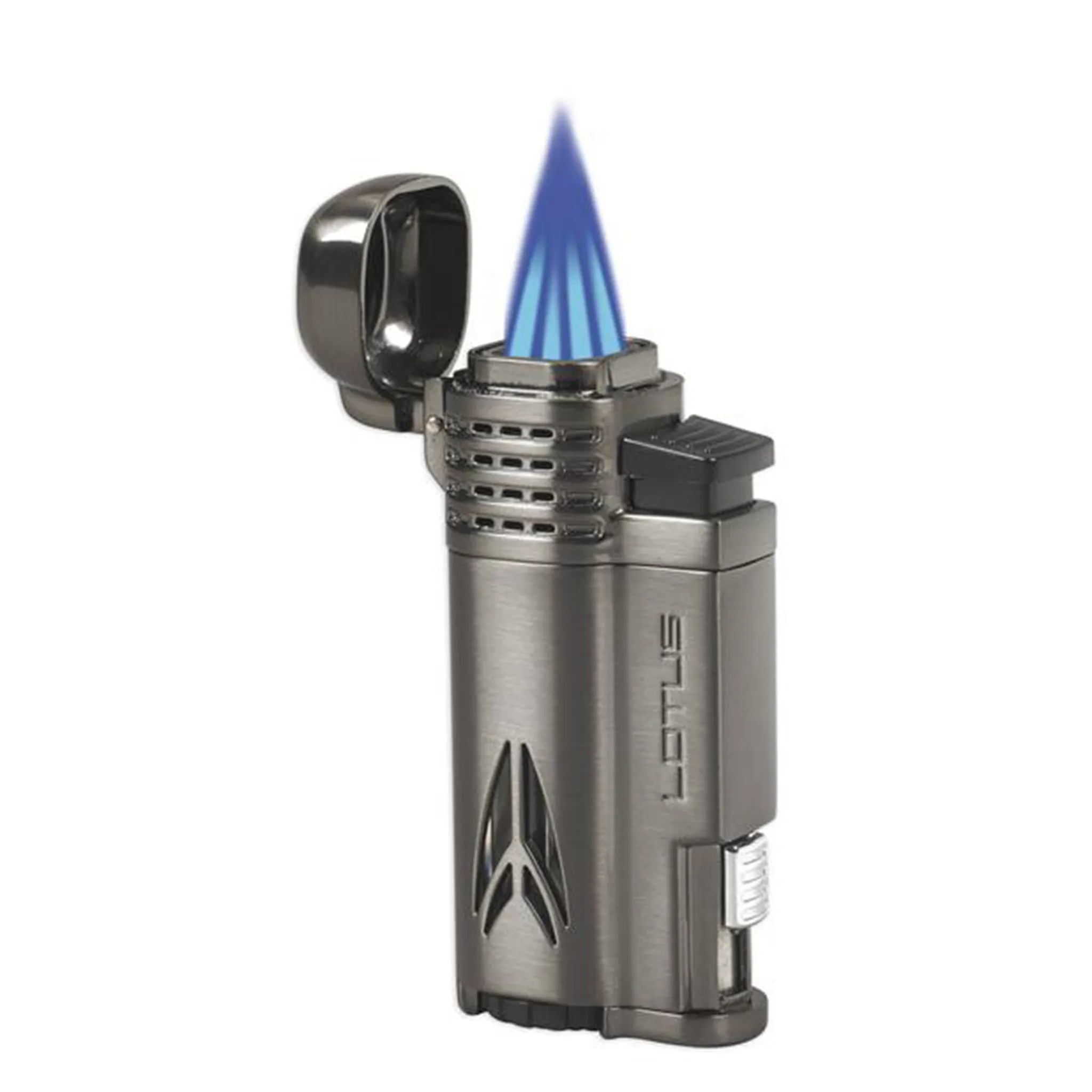Hot Deal Lotus Lighter Defiant L65 Quad Jet Lighter w/ Cigar Punch  Limited Stock!