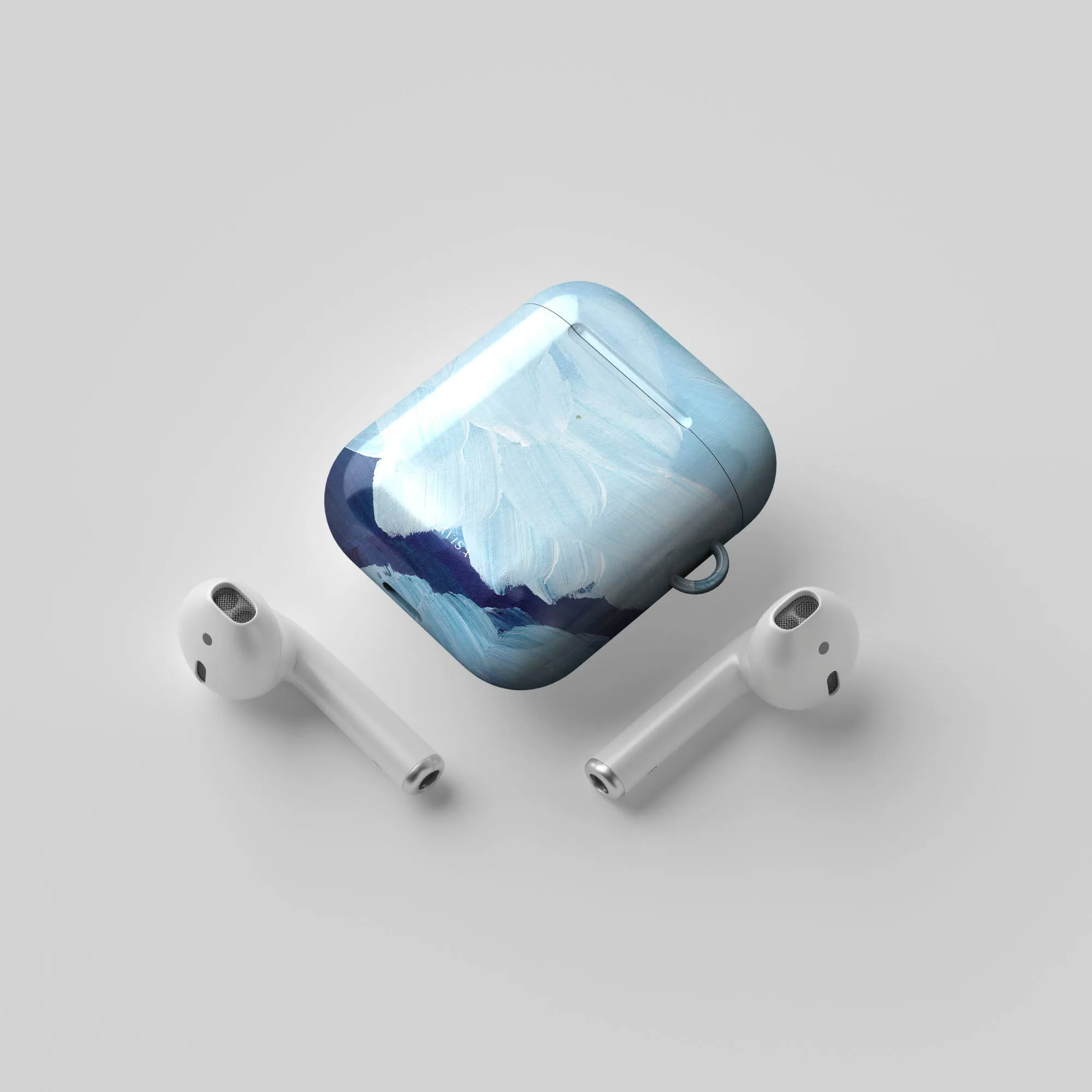 Hot Deal Ocean Blue Paint AirPods Case  Dont Miss Out!