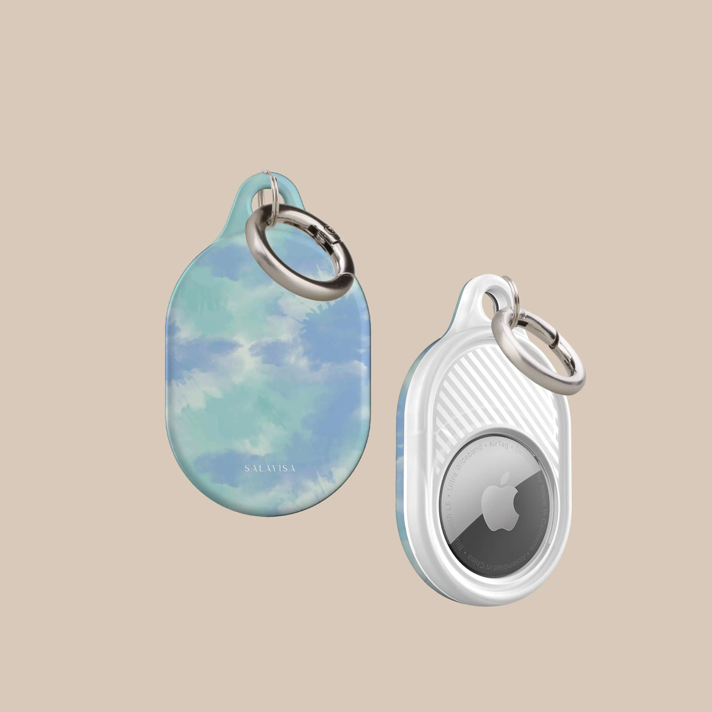 Hot Deal Ocean Green Tie Dye AirTag Holder  Limited Availability!