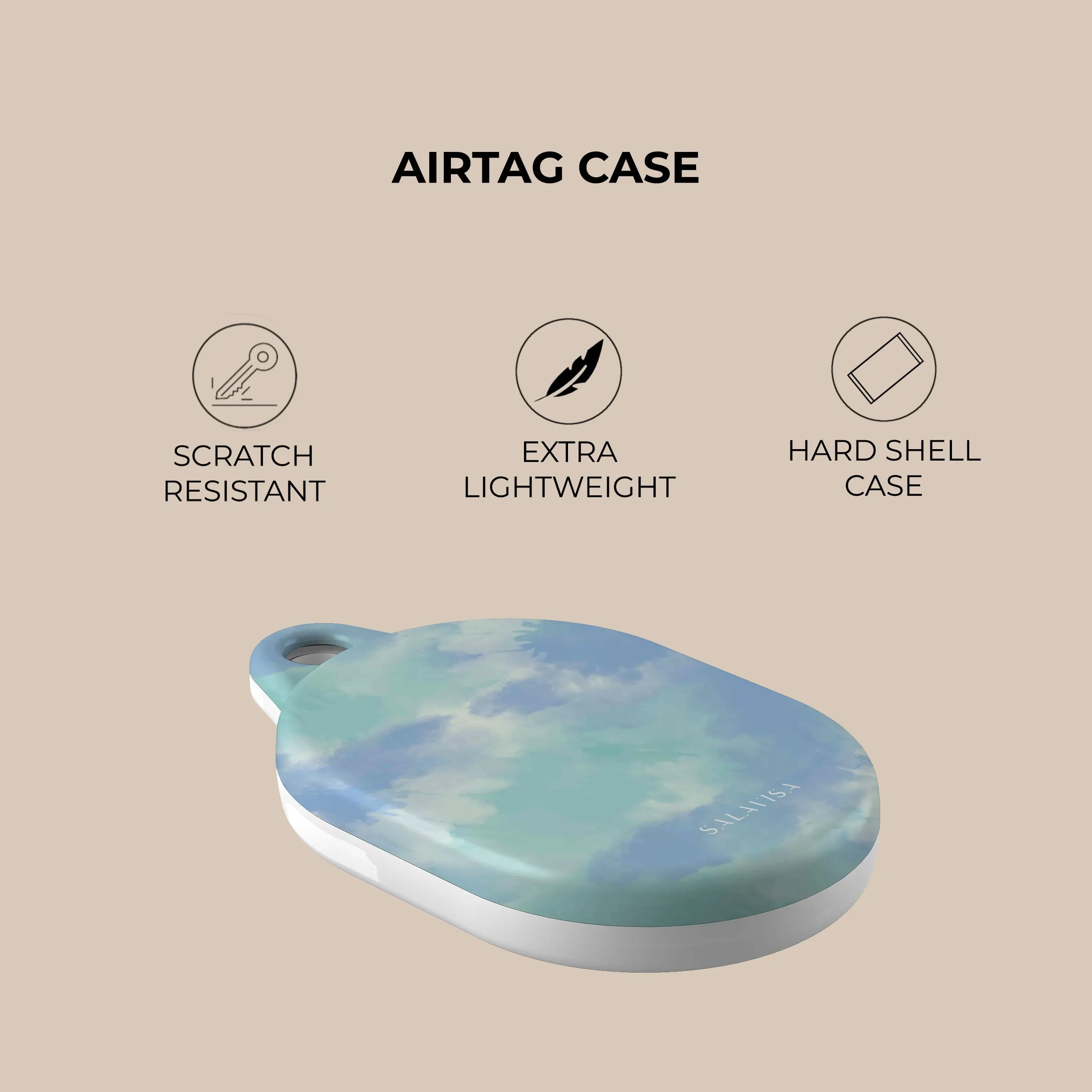 Hot Deal Ocean Green Tie Dye AirTag Holder  Limited Availability!