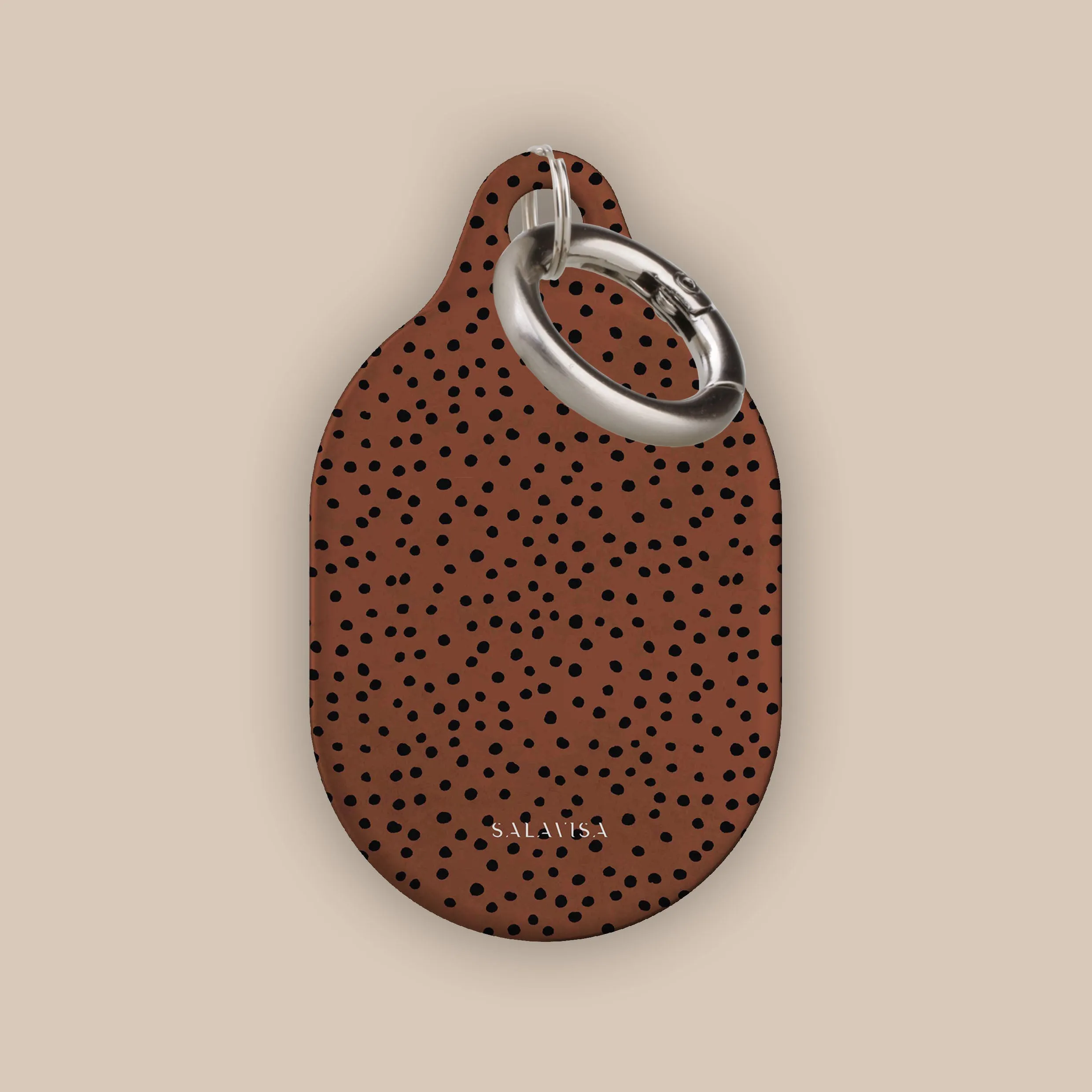 Hot Deal Orange Polka Dots AirTag Holder  Last Few Pieces!