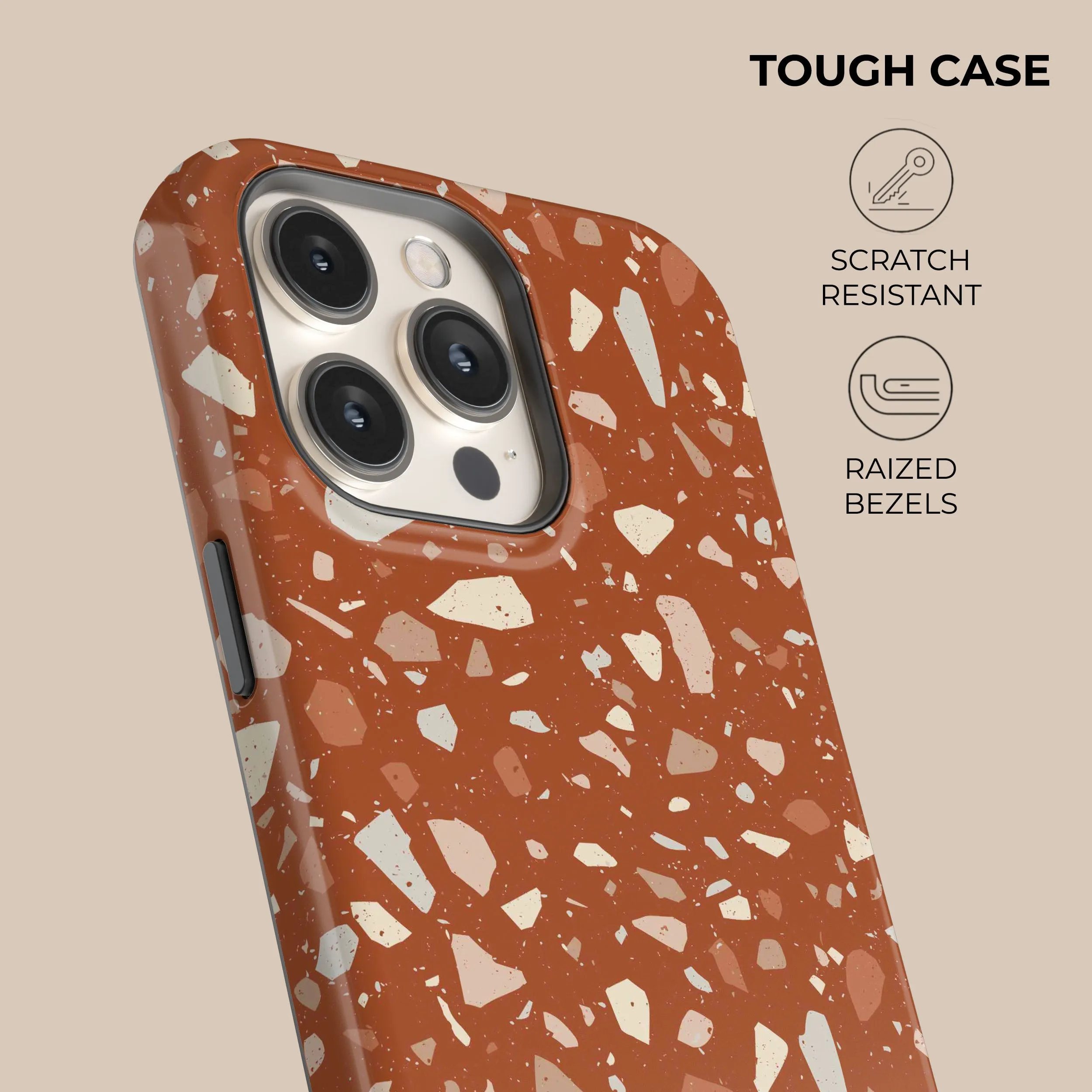Hot Deal Orange Terrazzo Phone Case  Stylish & Comfortable