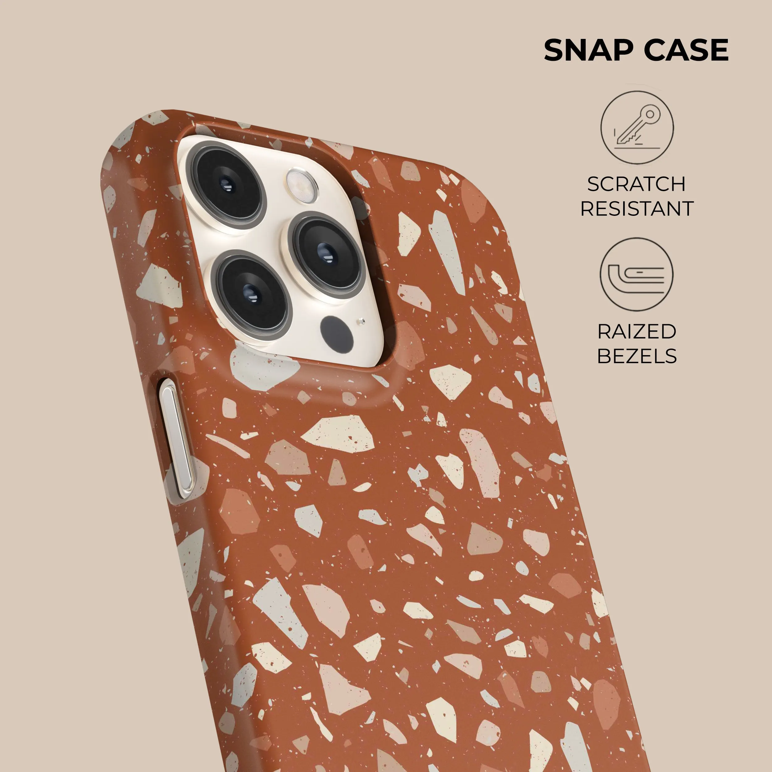 Hot Deal Orange Terrazzo Phone Case  Stylish & Comfortable