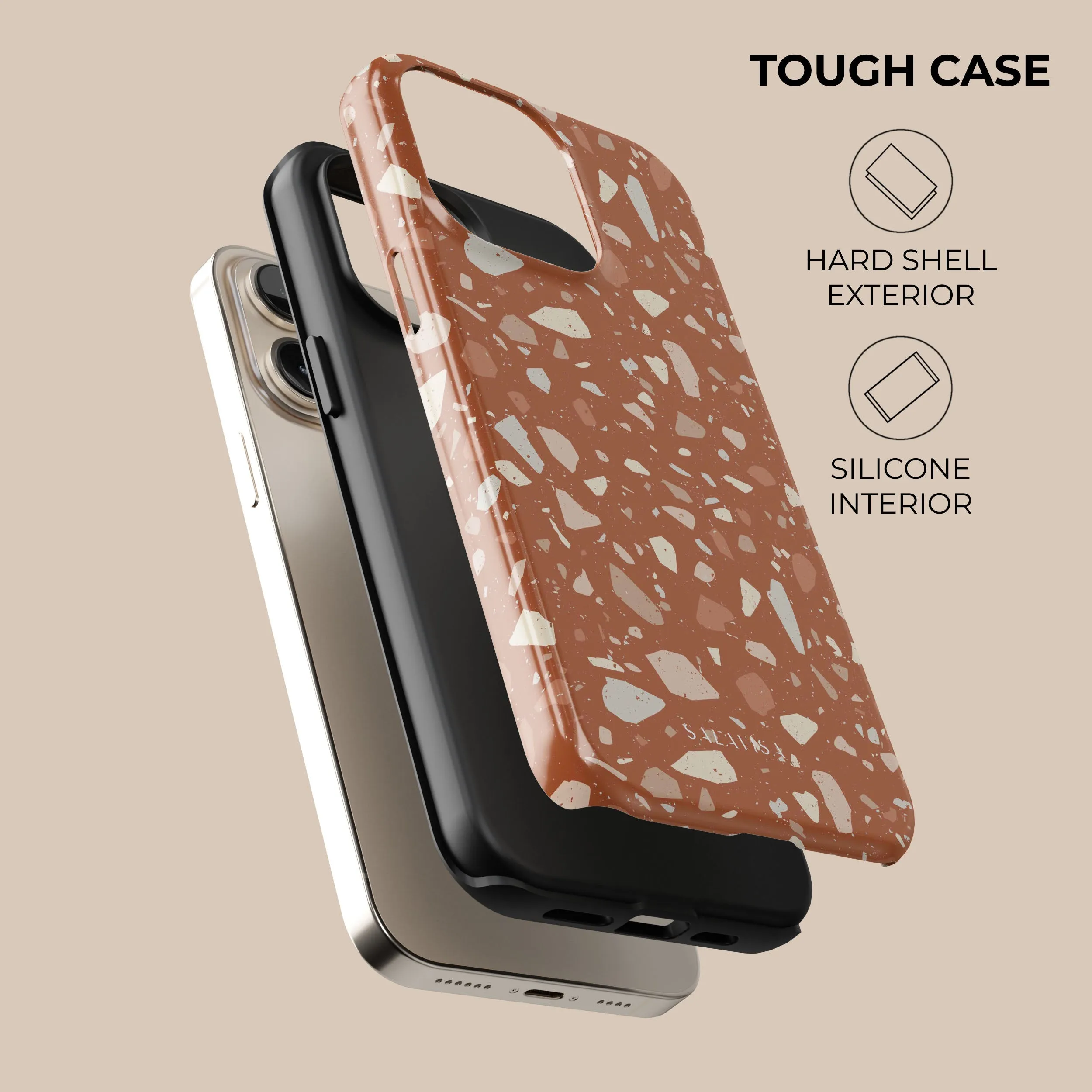 Hot Deal Orange Terrazzo Phone Case  Stylish & Comfortable