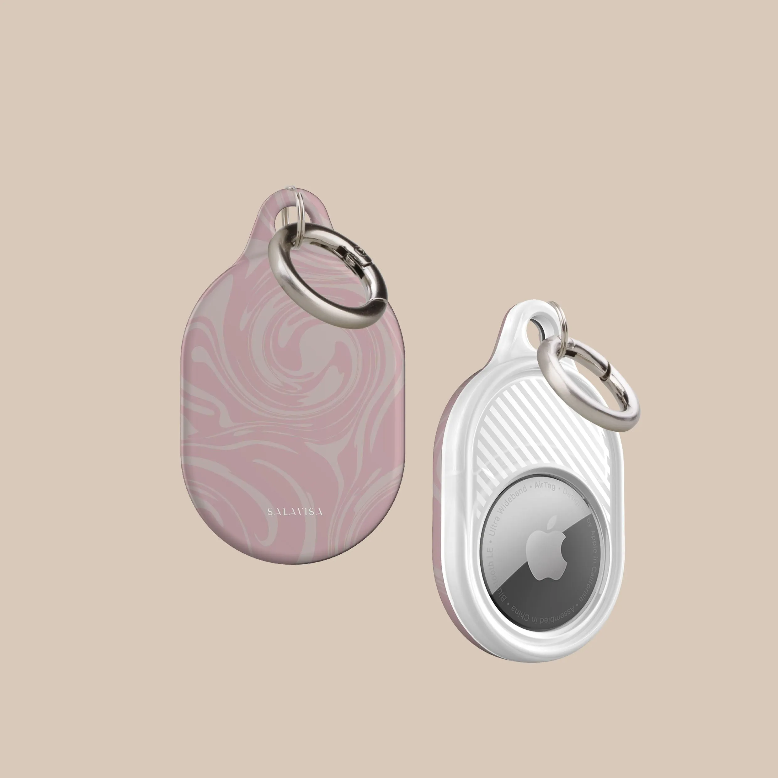 Hot Deal Pink Swirl AirTag Holder  Last Few Pieces!